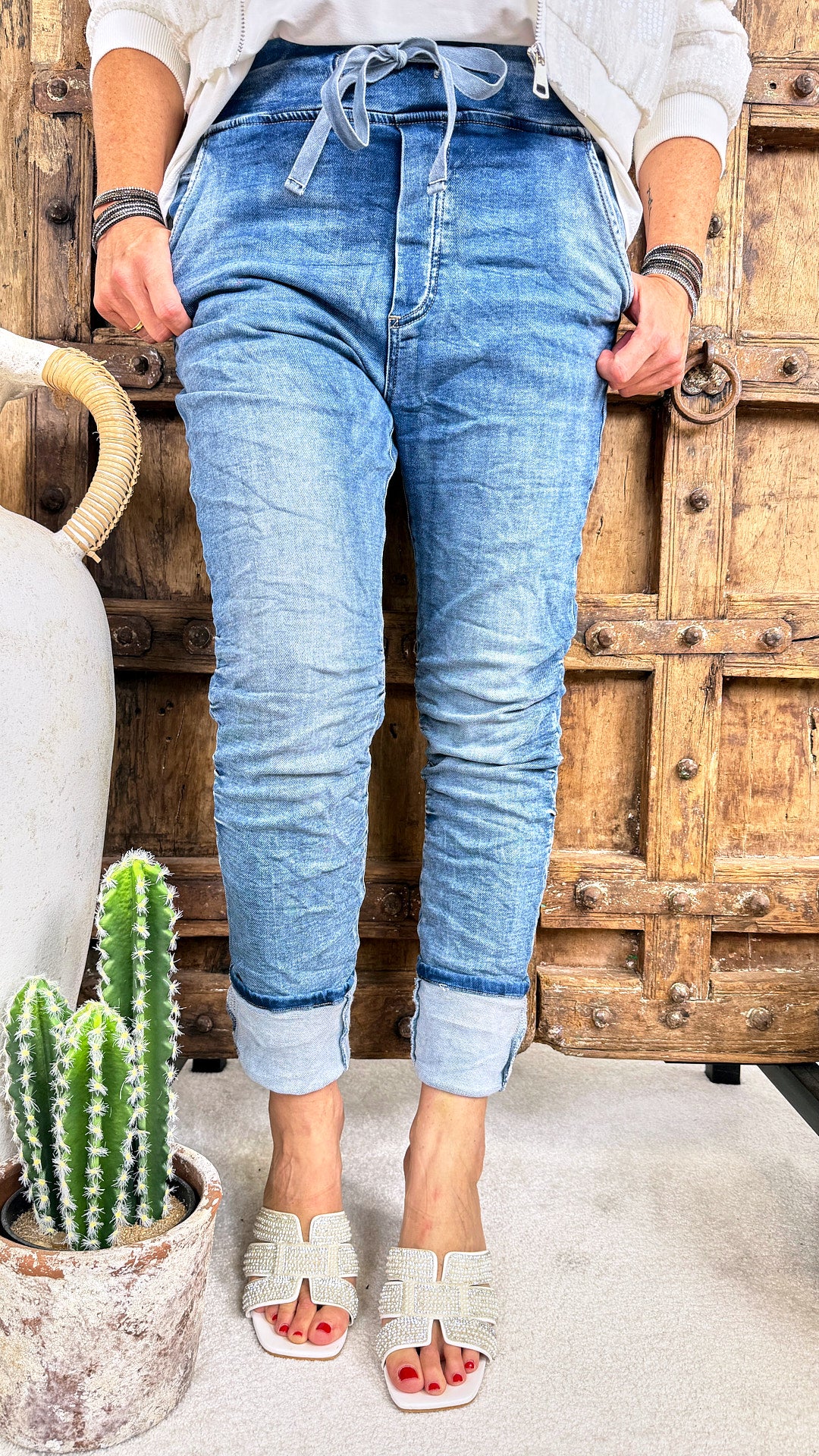 Jeans-Jogpants Aria *Jeansblau*