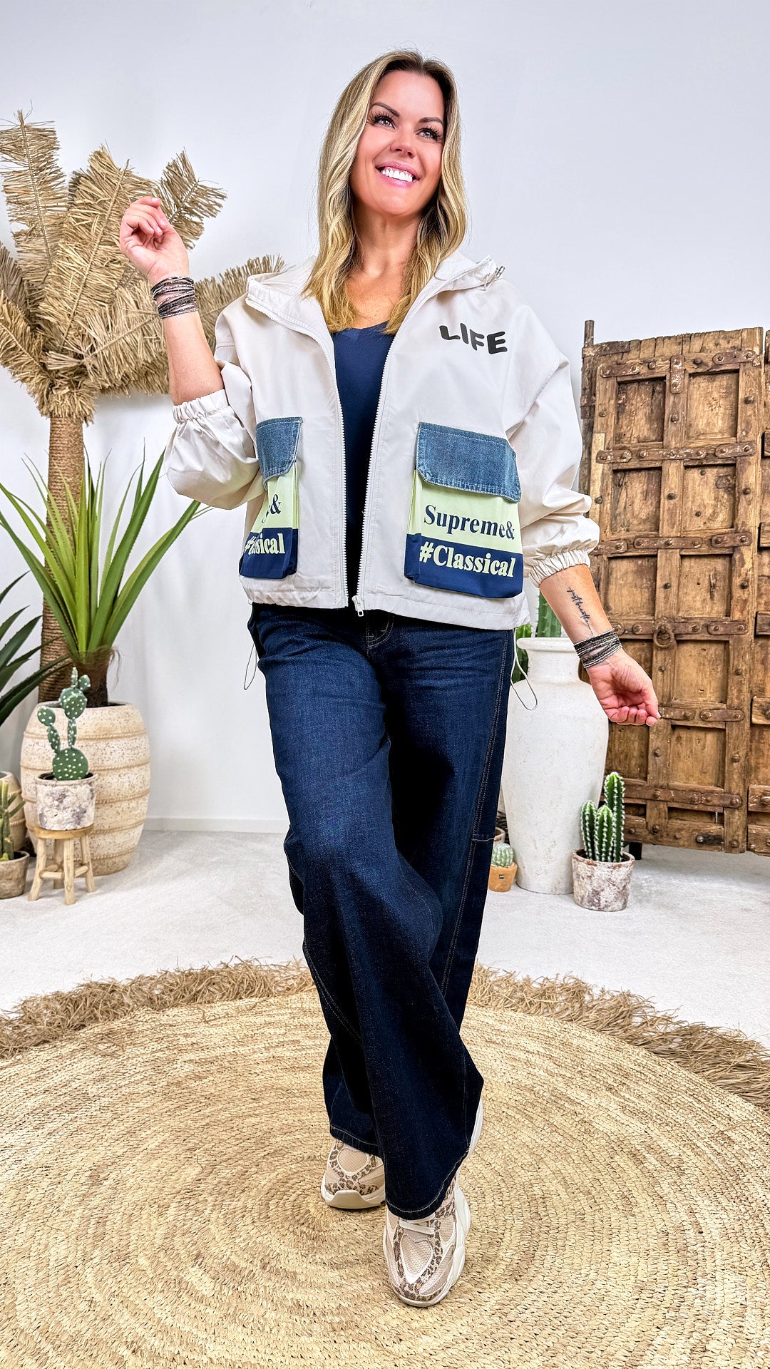 Jacke Patchwork Revival *Creme*