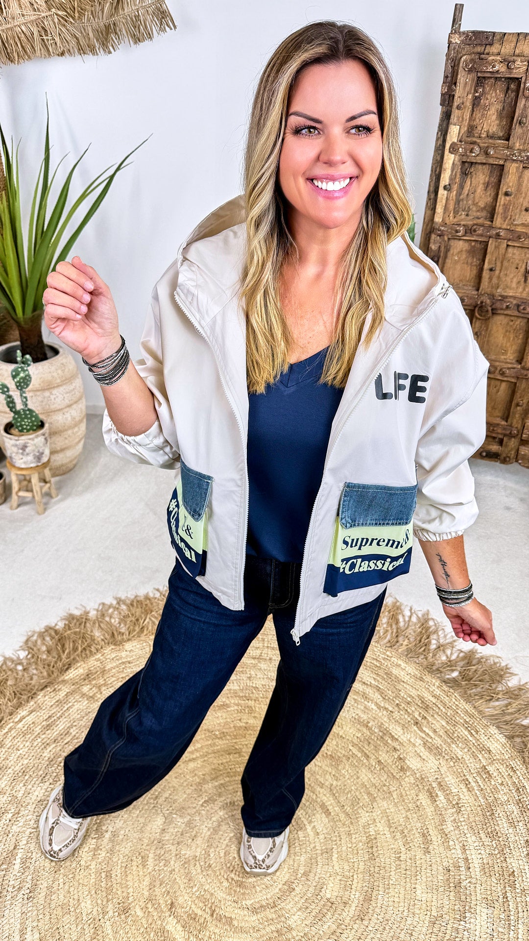 Jacke Patchwork Revival *Creme*