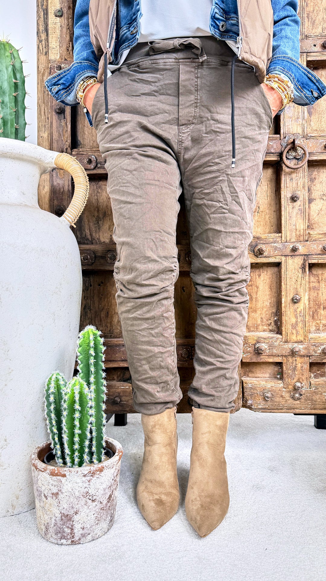 Jeans-Jogpants Aria *Taupe*