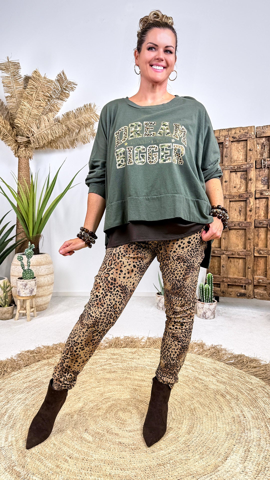 Sweatshirt Dream Bigger *Khaki*