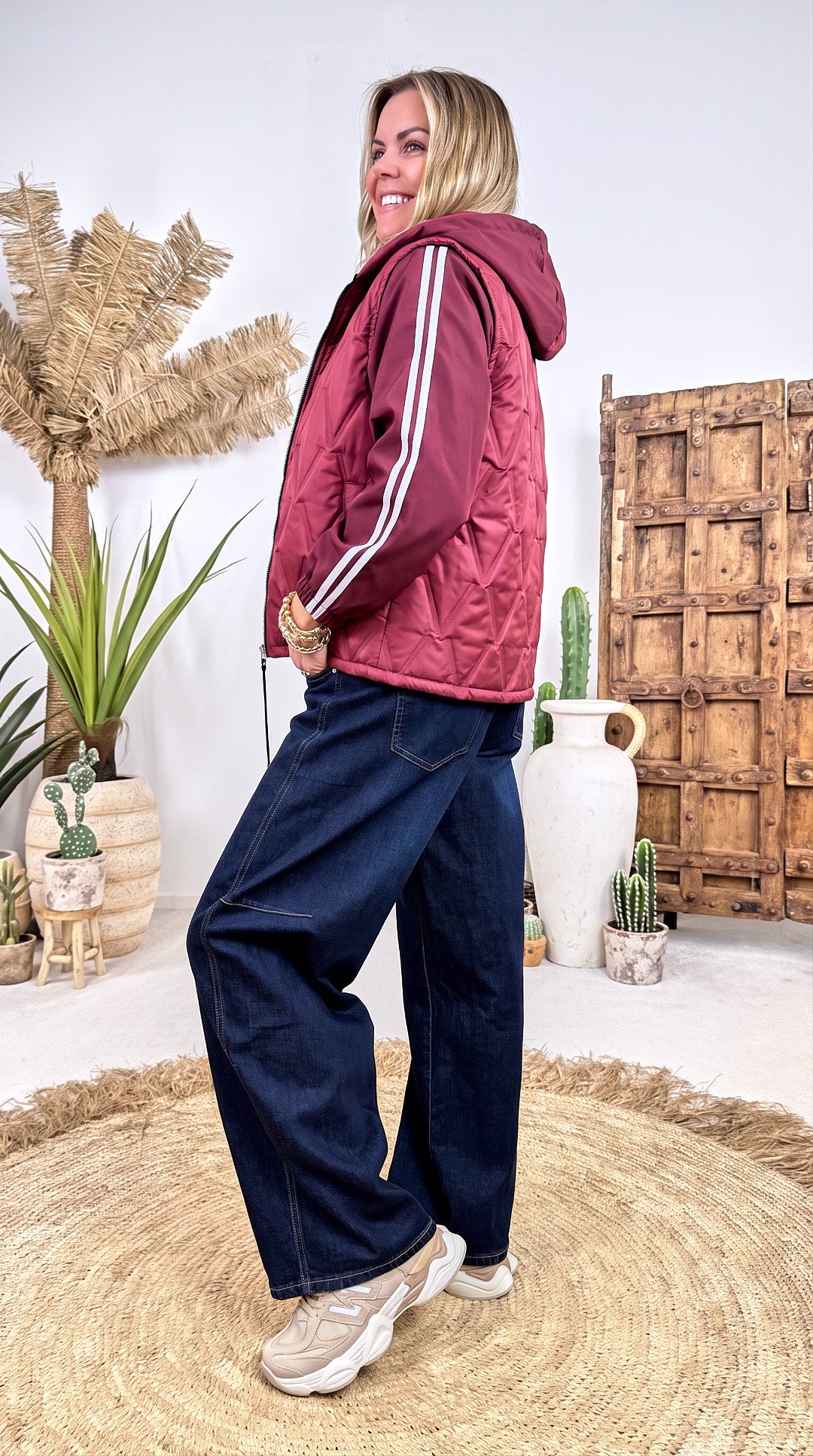 Dünne Jacke Parallax *Bordeaux*