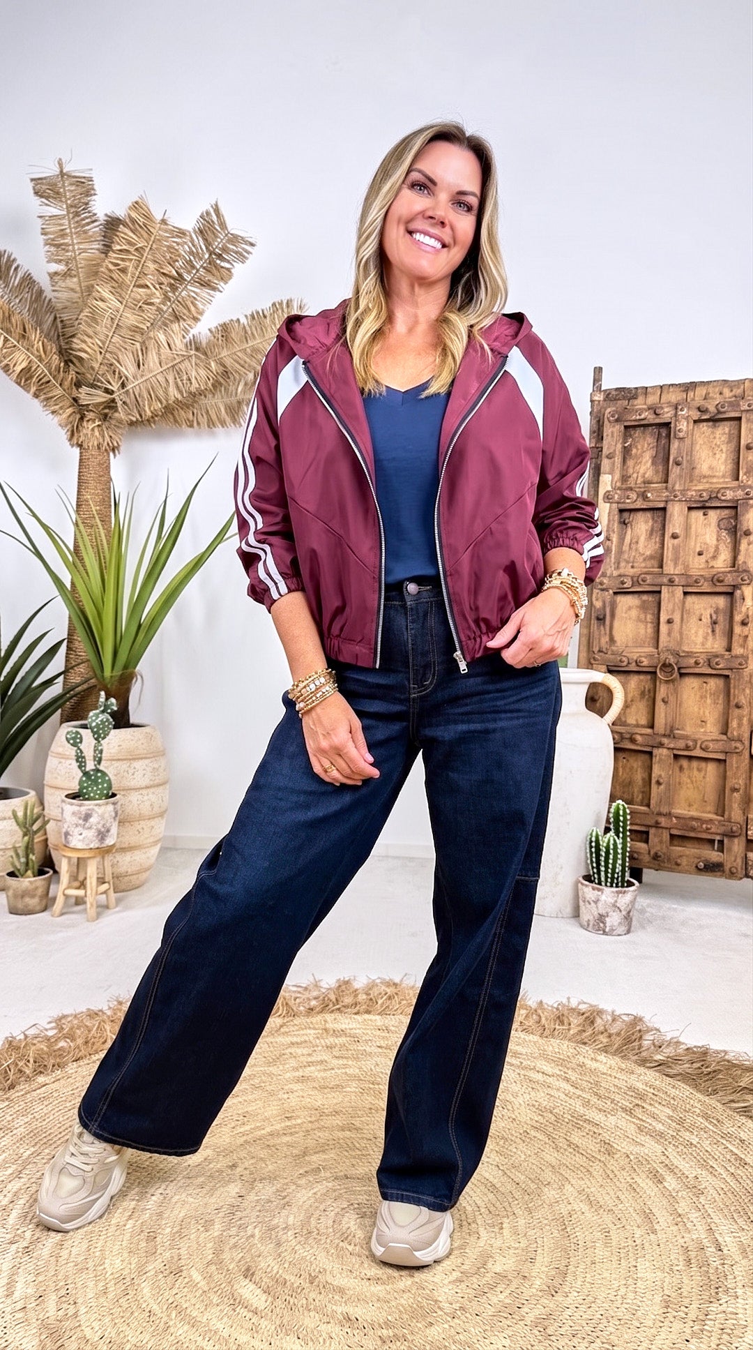 Dünne Jacke Parallax *Bordeaux*