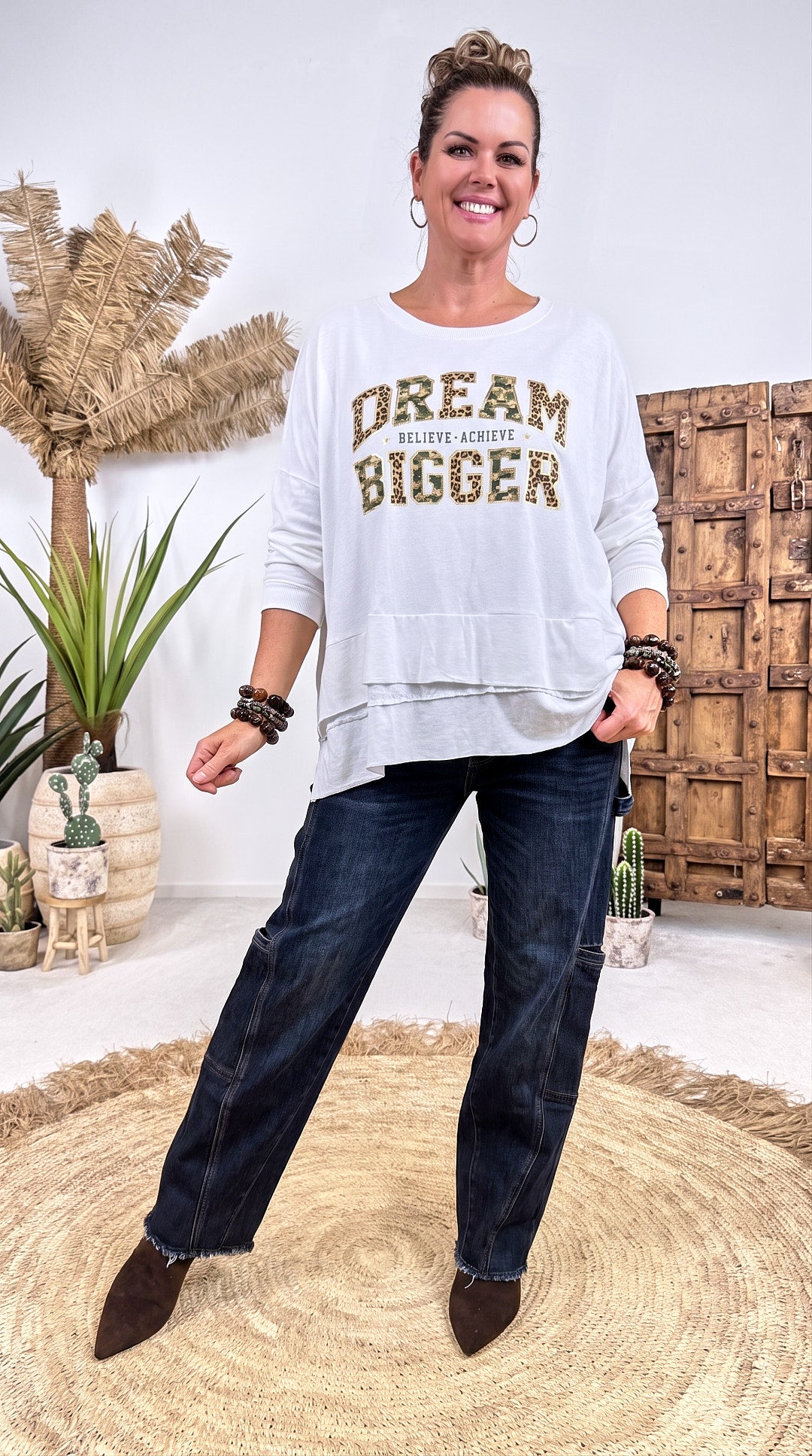 Sweatshirt Dream Bigger *Weiß*