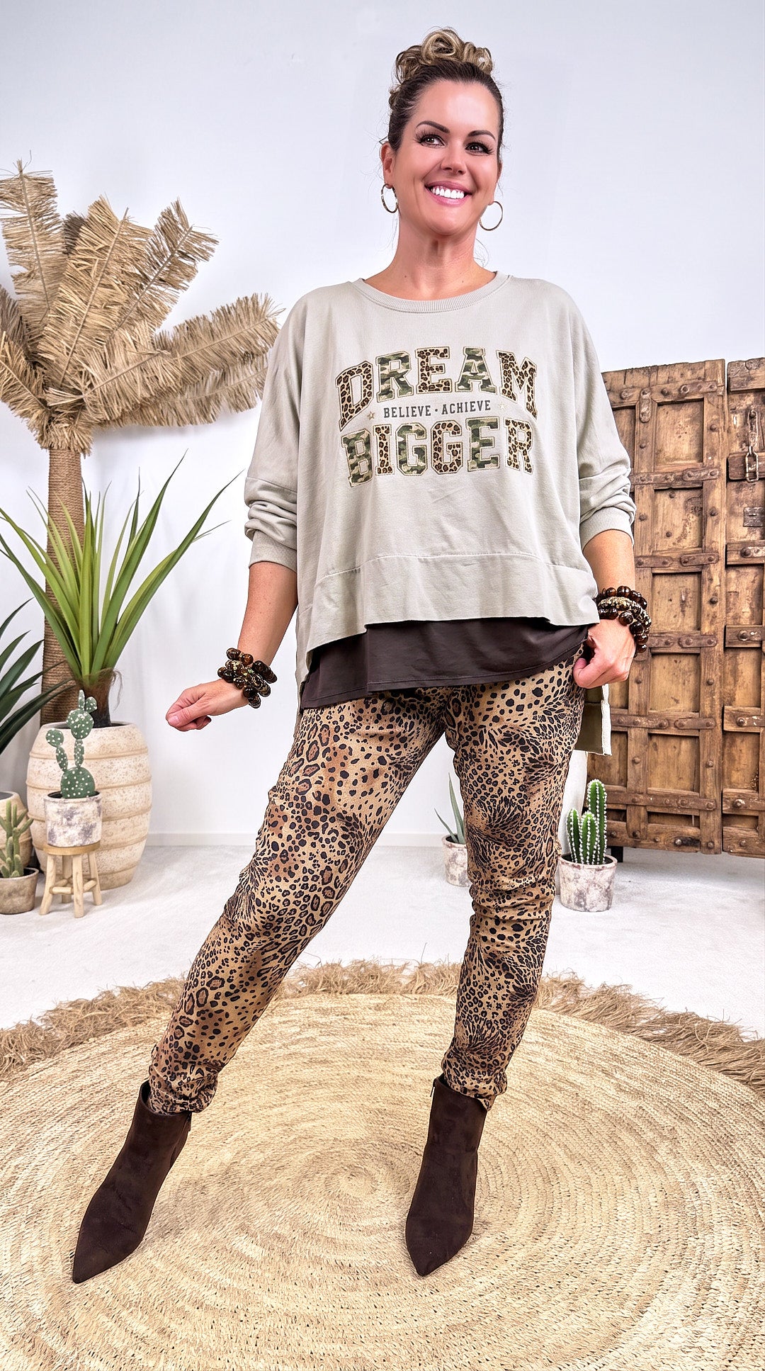 Sweatshirt Dream Bigger *Beige*