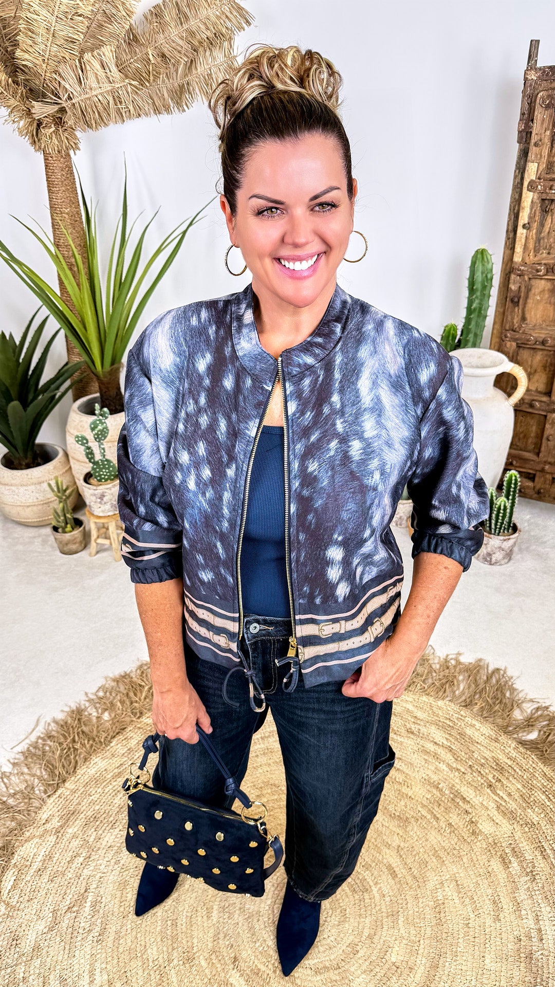 Jacke Tundra Bloom *Dunkelblau*
