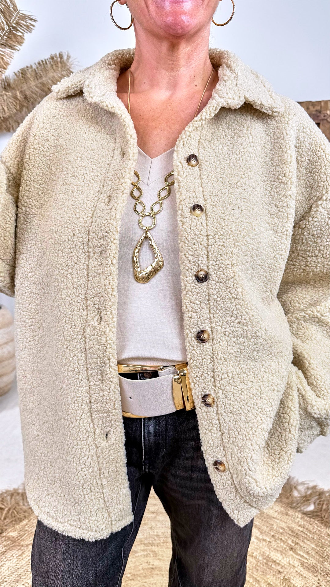 Hemd-Jacke Iconic Club *Beige*