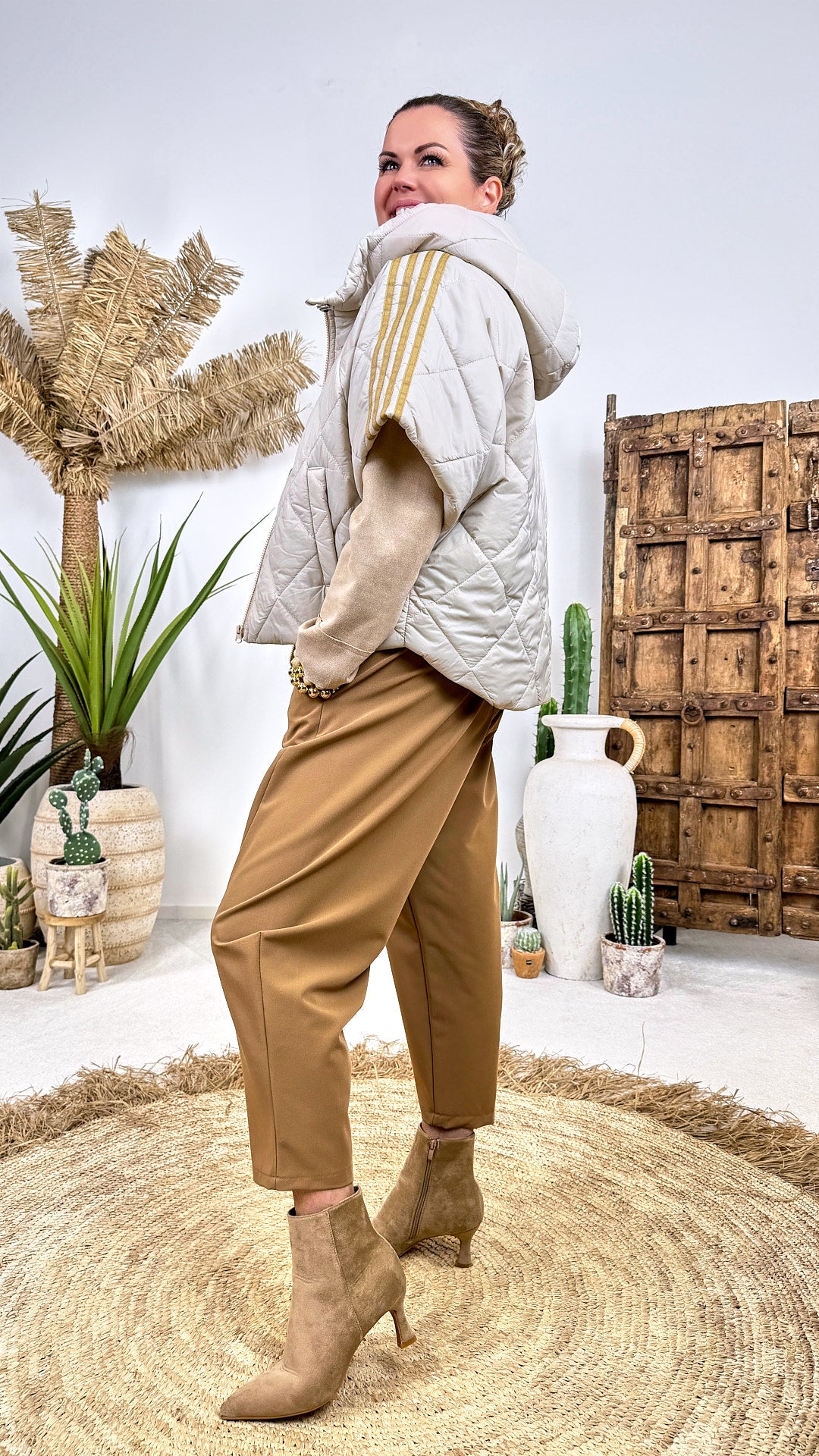 Kurzarm-Weste Cavendish *Beige*