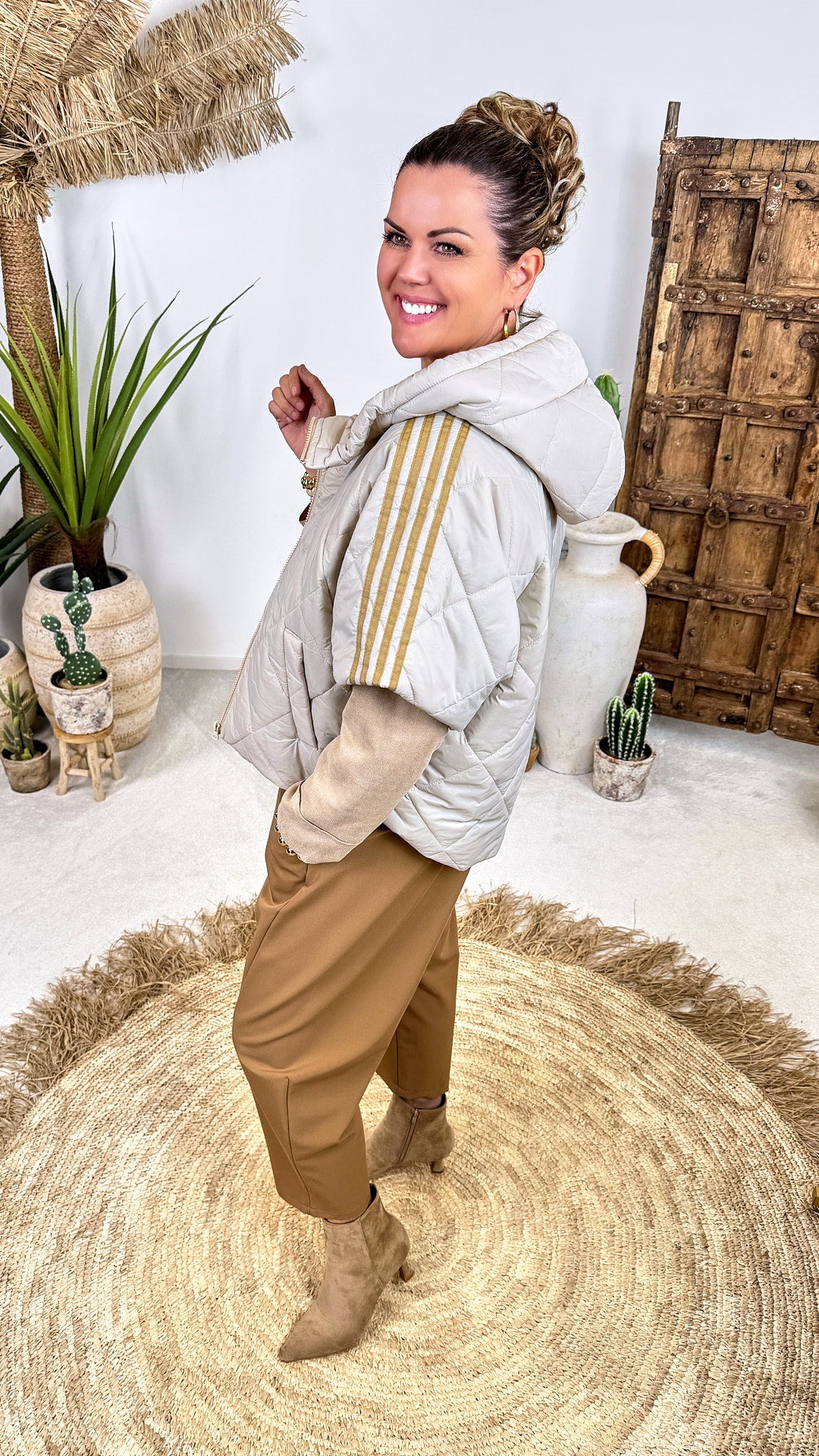 Kurzarm-Weste Cavendish *Beige*