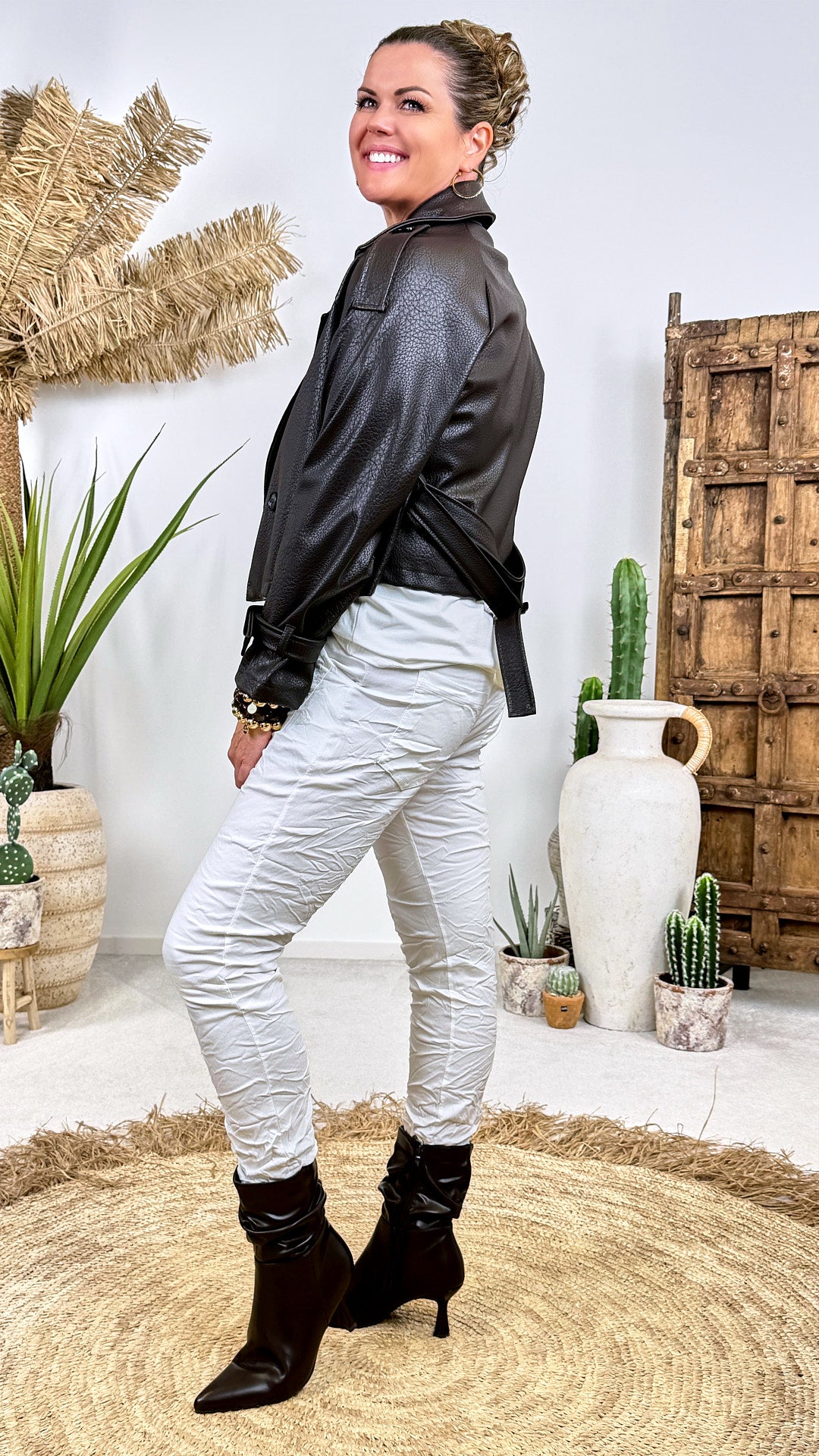 Jacke Belted Edge *Schoko*