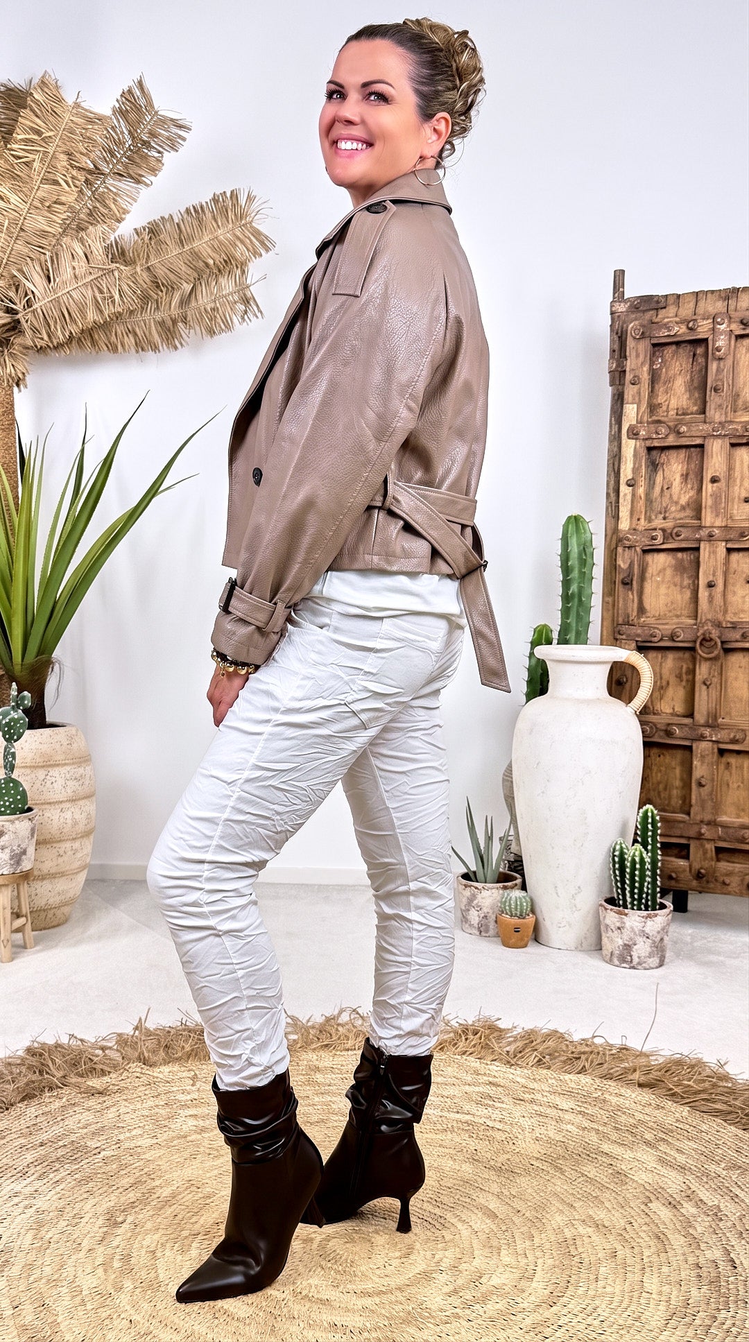 Jacke Belted Edge *Taupe*