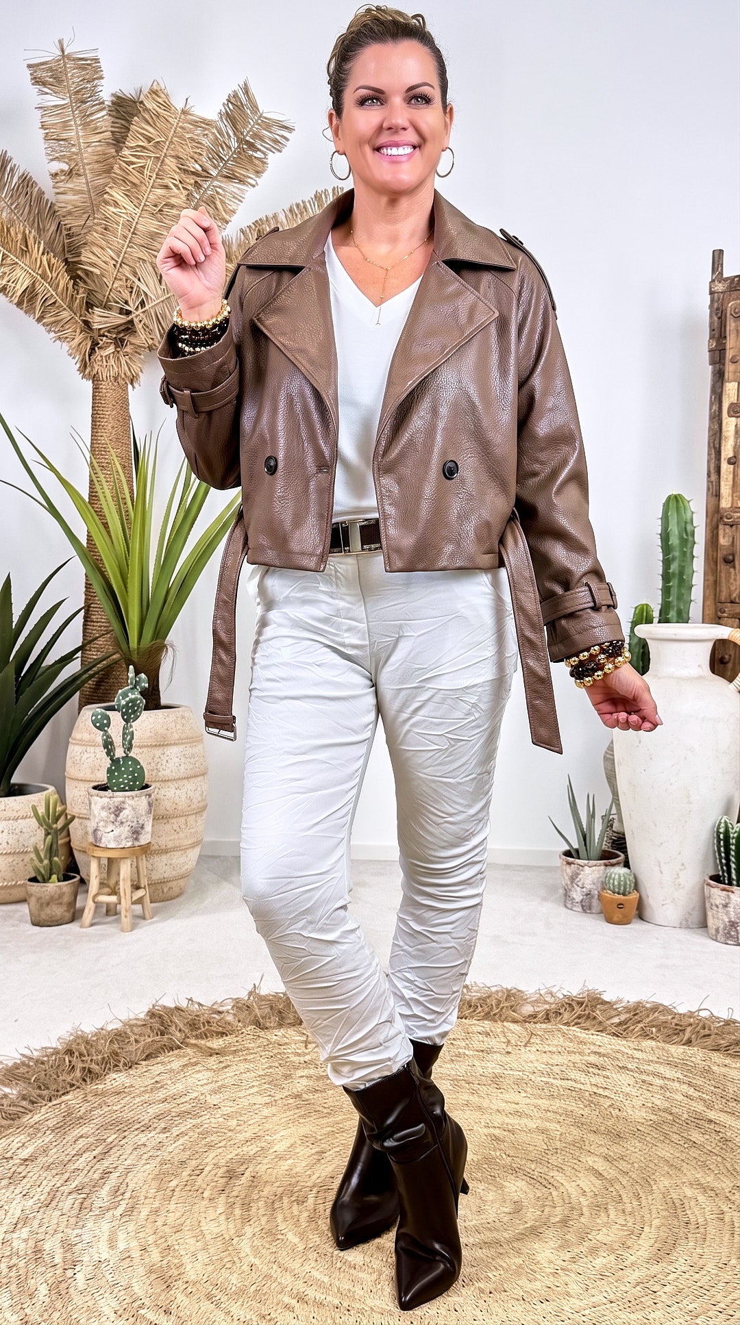 Jacke Belted Edge *Camel*