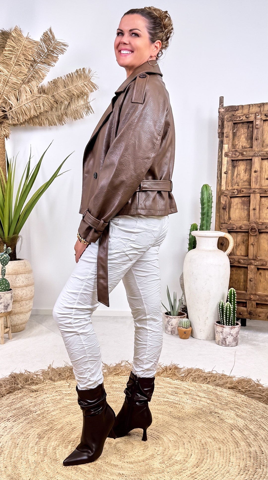 Jacke Belted Edge *Camel*