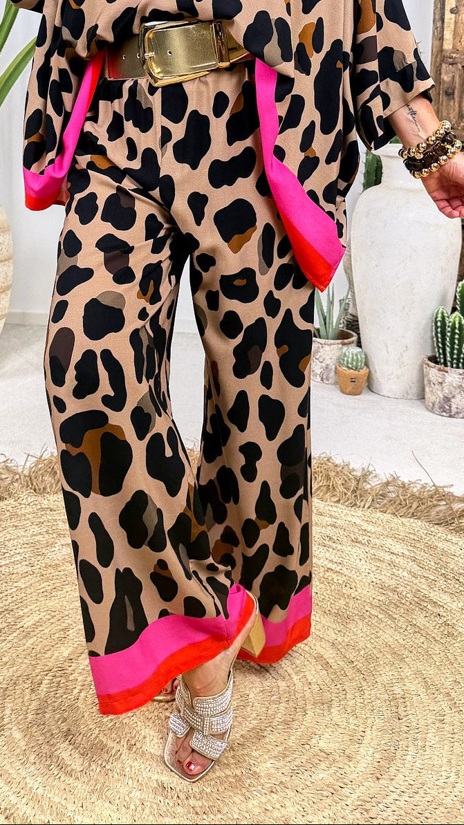 Weite Hose Savanna Arc *Pink/Rot*
