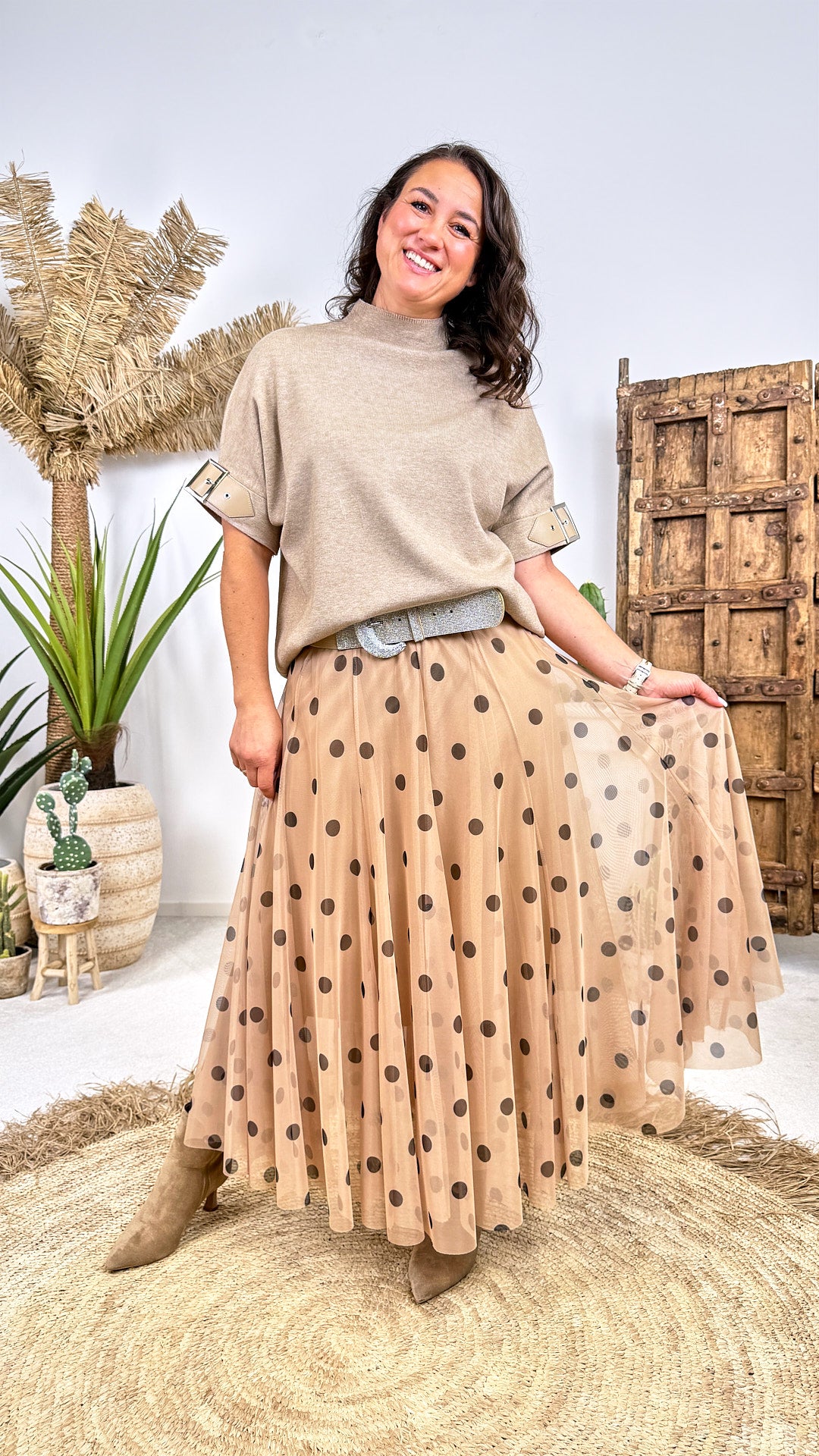 Tüllrock Vintage Dots *Beige*