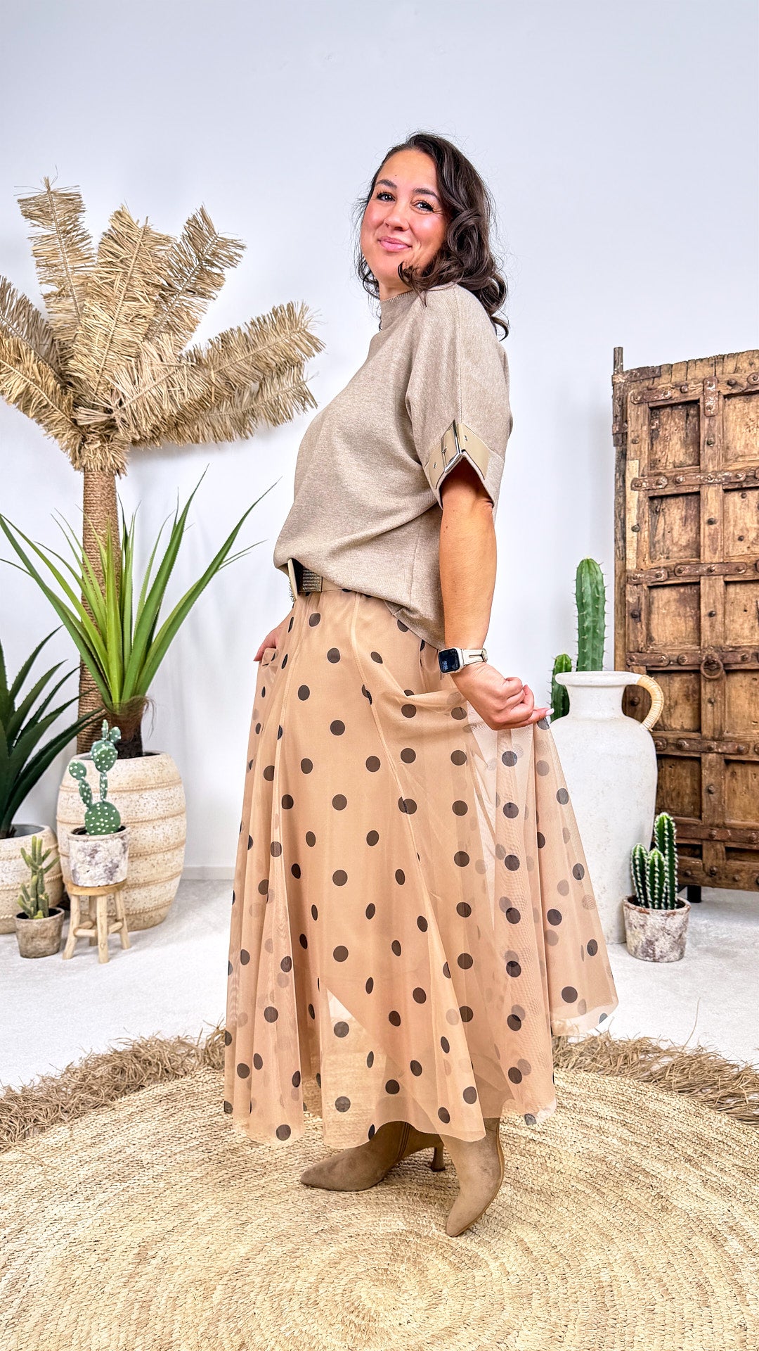 Tüllrock Vintage Dots *Beige*