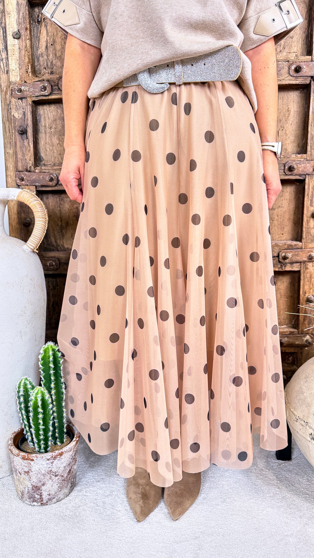 Tüllrock Vintage Dots *Beige*