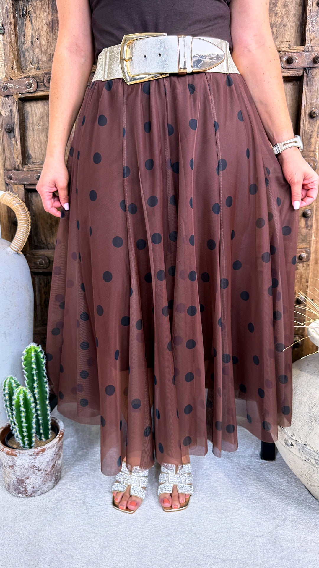 Tüllrock Vintage Dots *Schoko*
