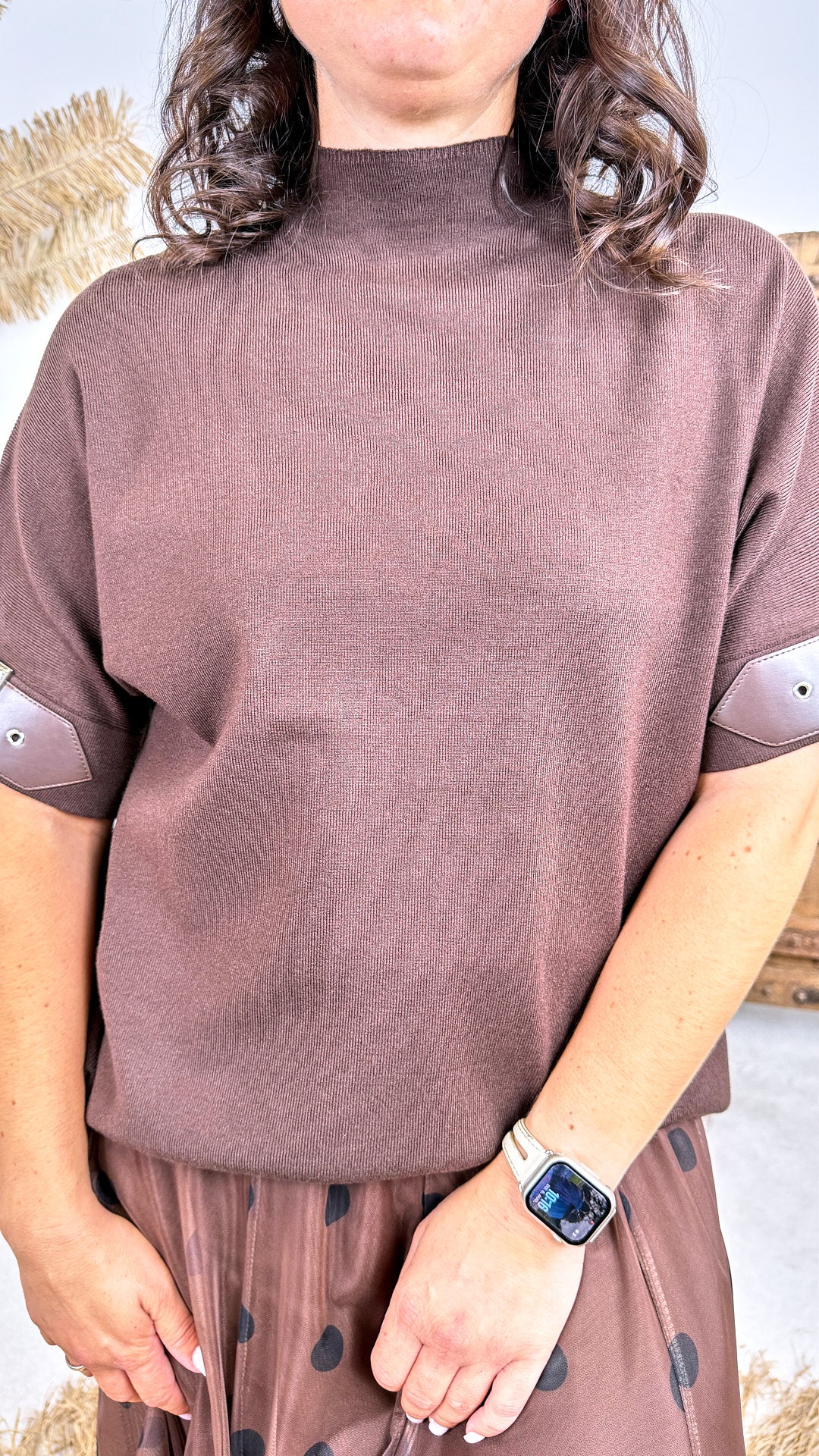 Strickshirt Harvest Loop *Schoko*