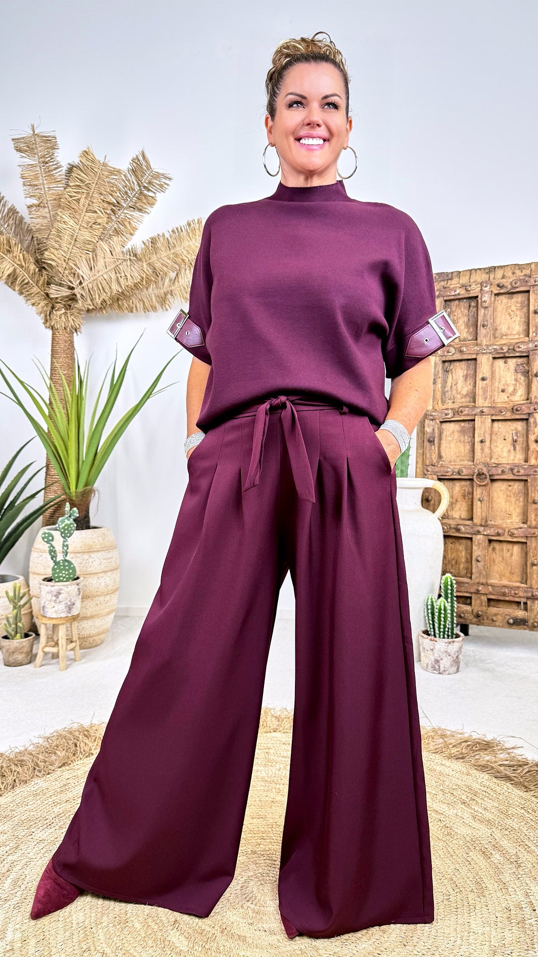 Strickshirt Harvest Loop *Bordeaux*