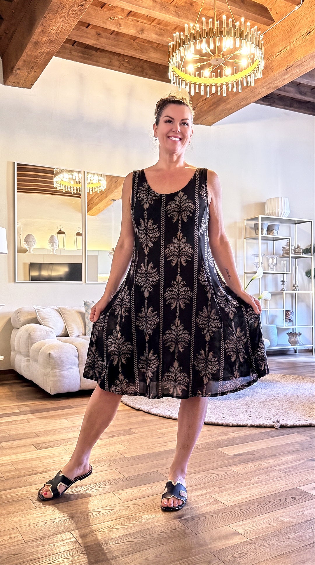 Kurzes Kleid Palmyra *Schwarz*