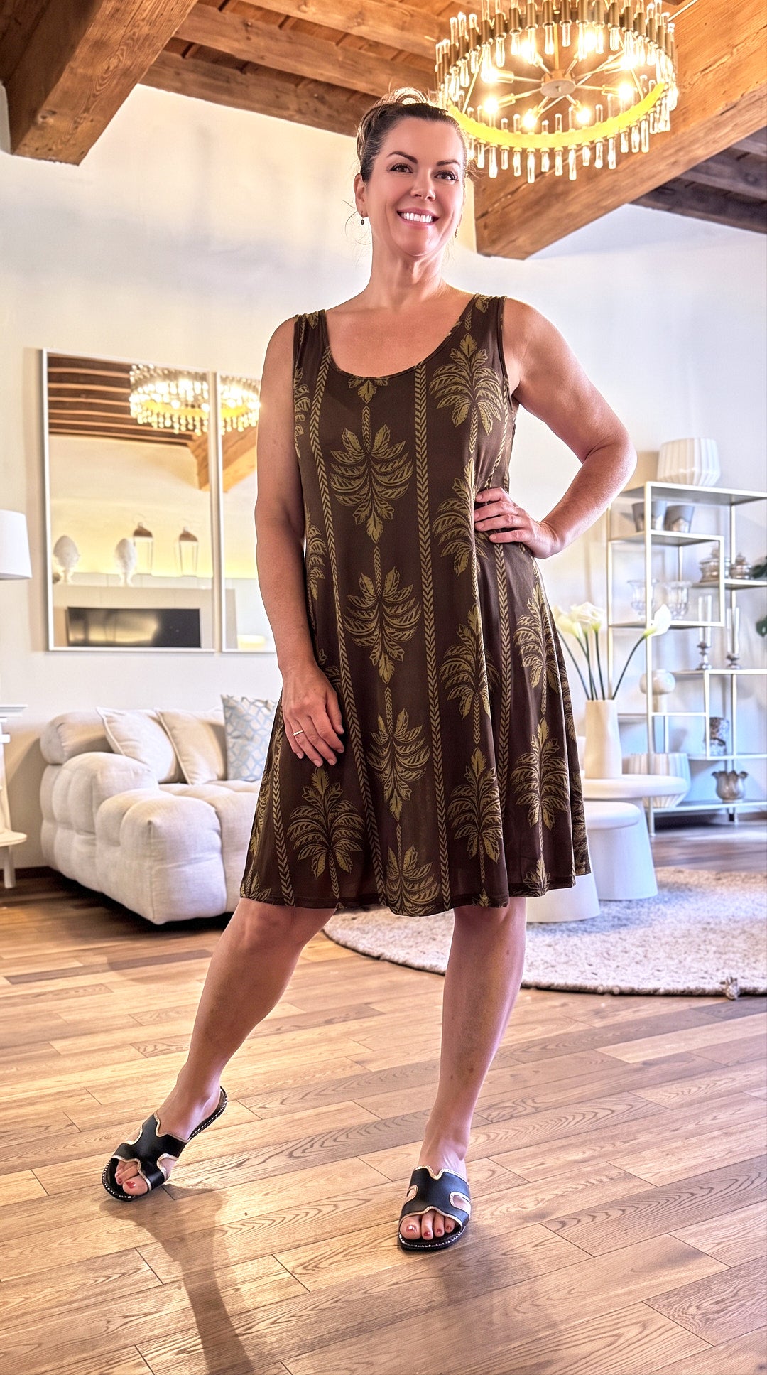 Kurzes Kleid Palmyra *Schoko*