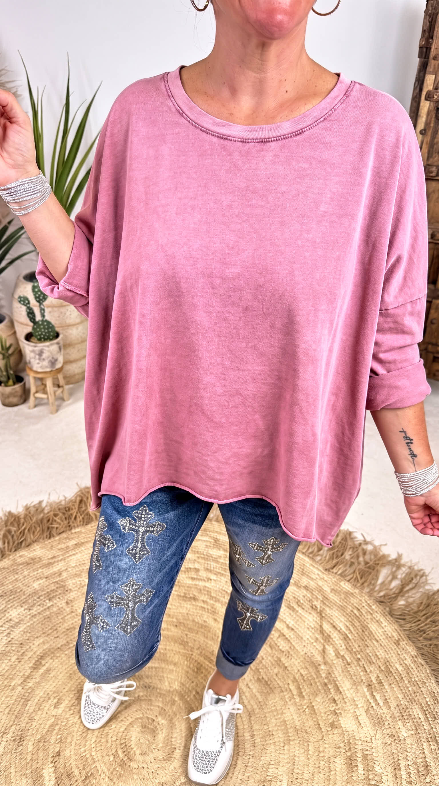 Langarmshirt Daily *Rosa*