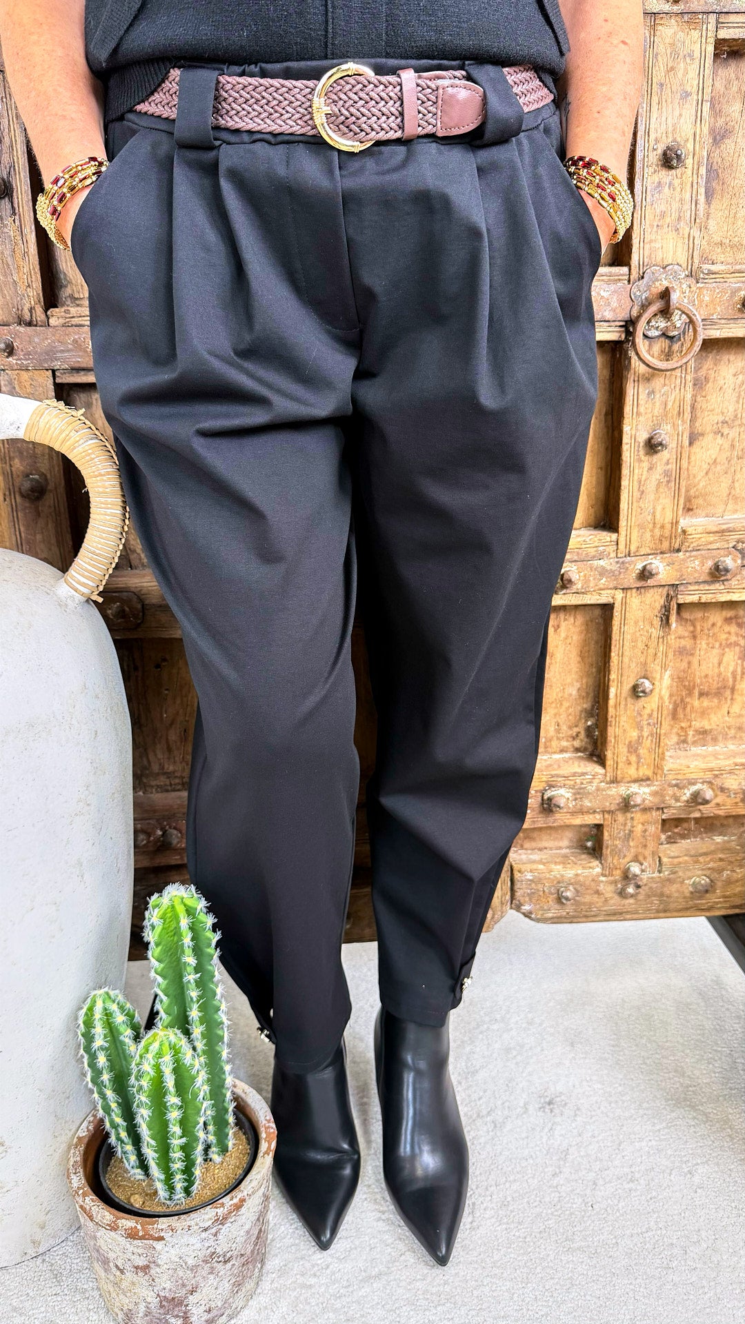 Hose Origami *Schwarz*