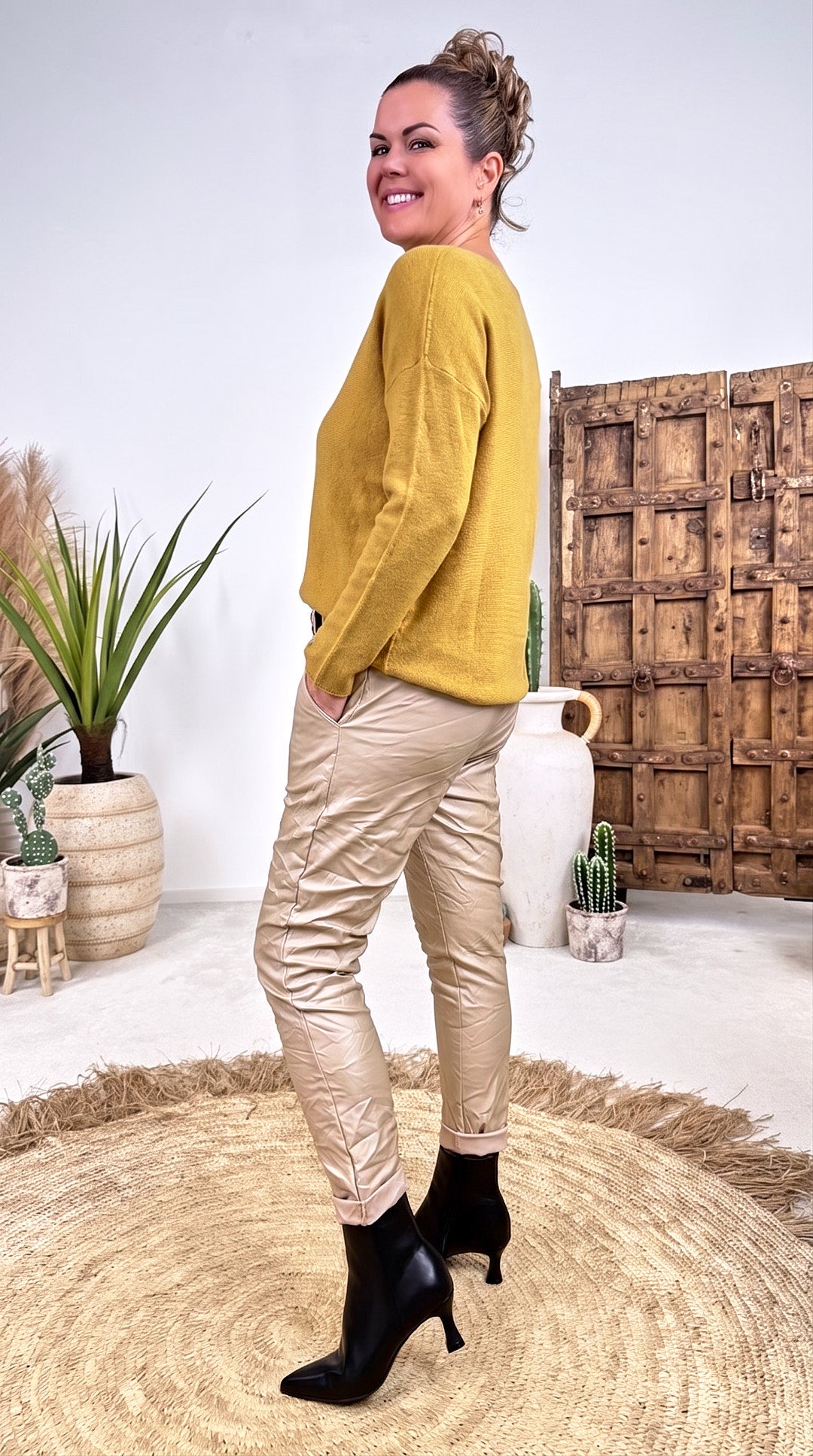 Strickpullover Plain *Camel*