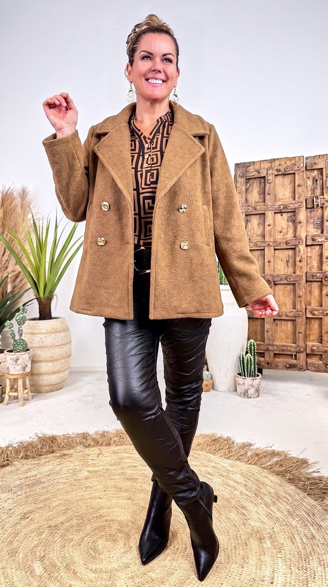 Kurzer Mantel Mellow Ridge  *Camel*
