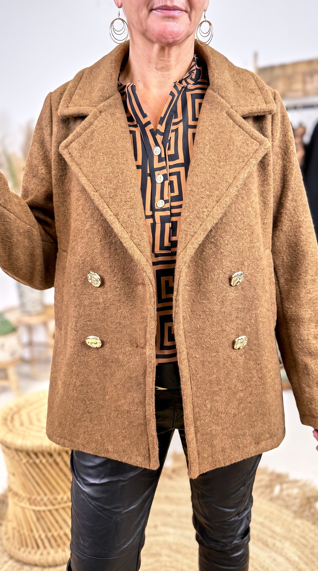 Kurzer Mantel Mellow Ridge  *Camel*