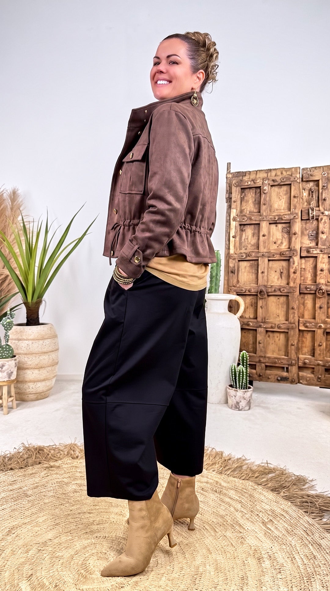 Leichte Jacke Leaf Street *Schoko*