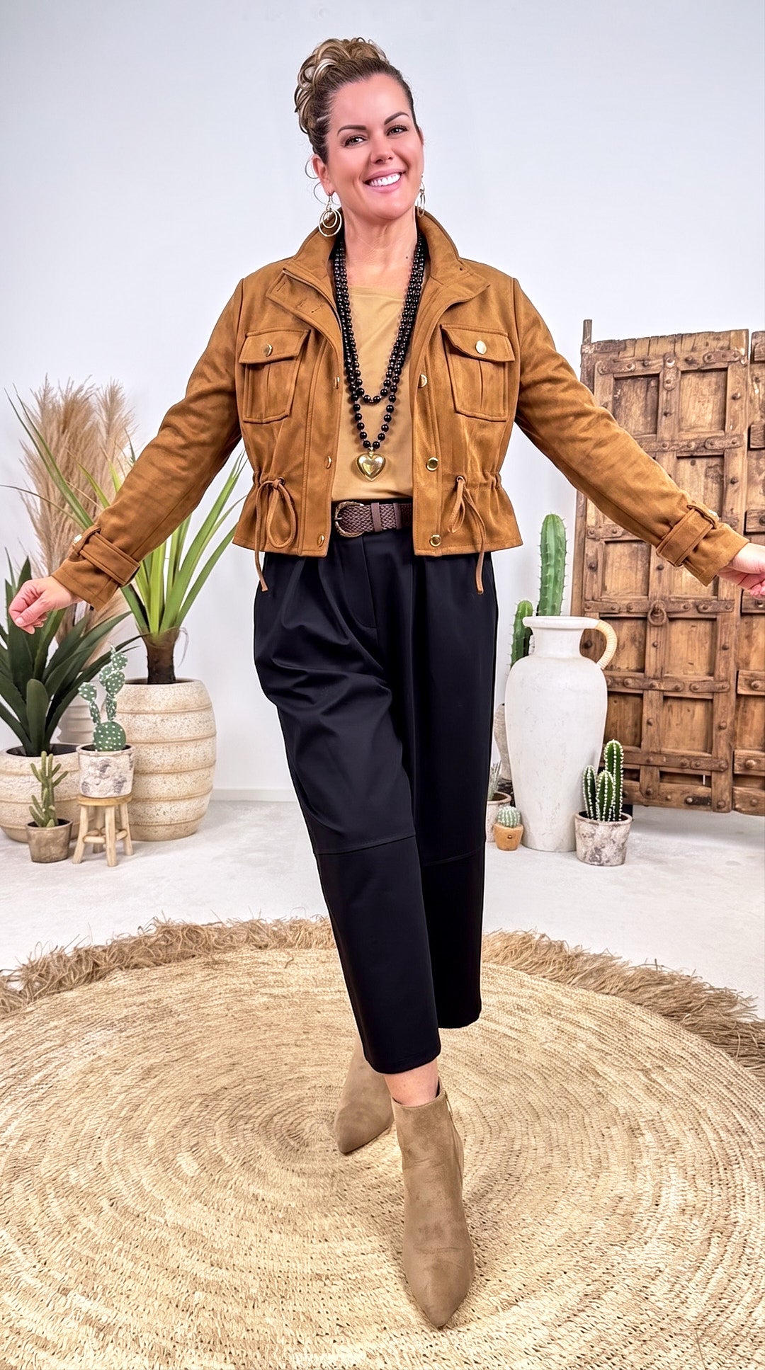Leichte Jacke Leaf Street *Camel*