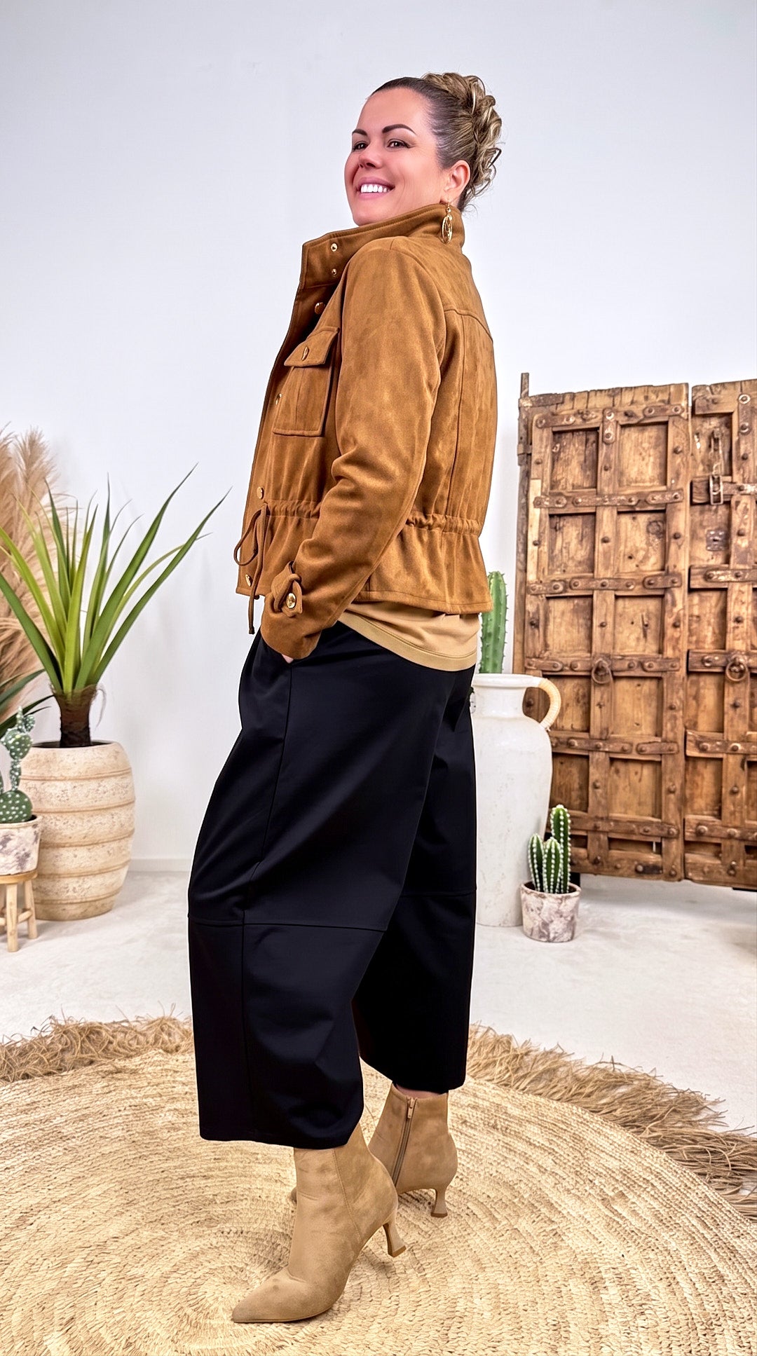 Leichte Jacke Leaf Street *Camel*