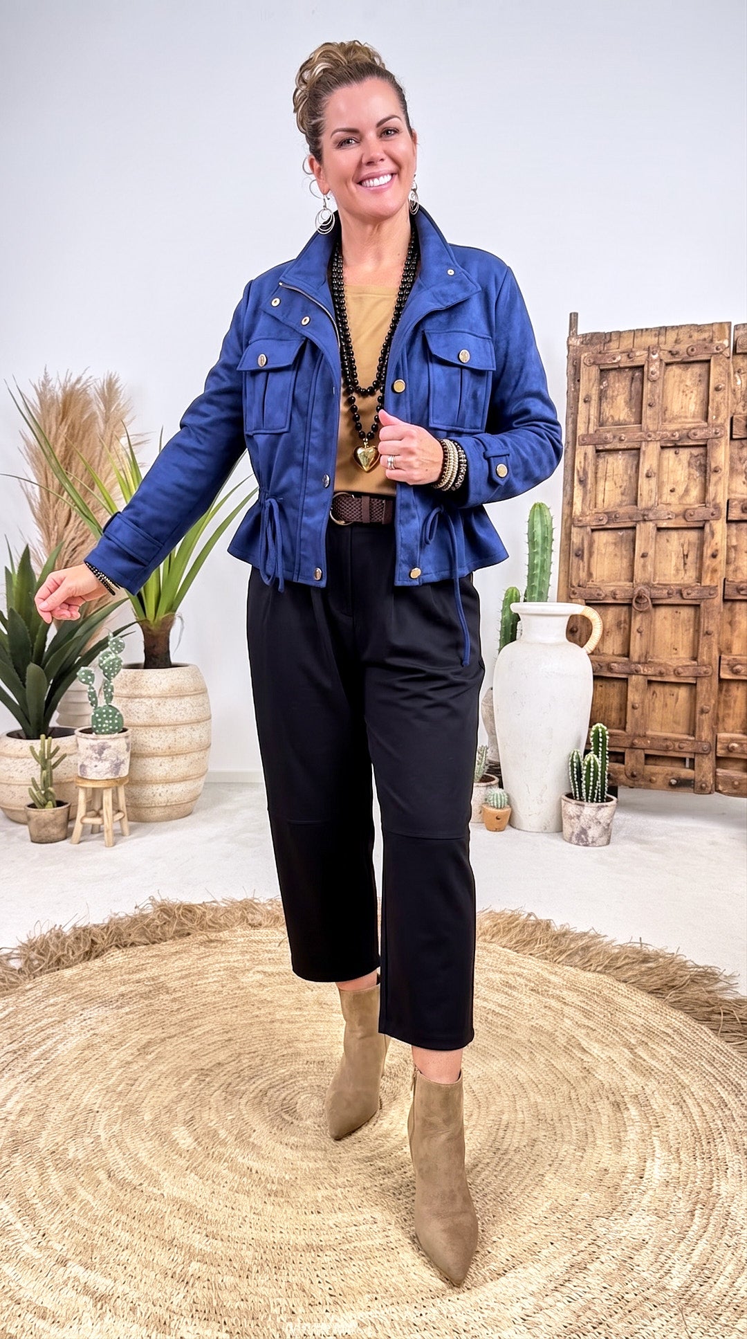 Leichte Jacke Leaf Street *Blau*