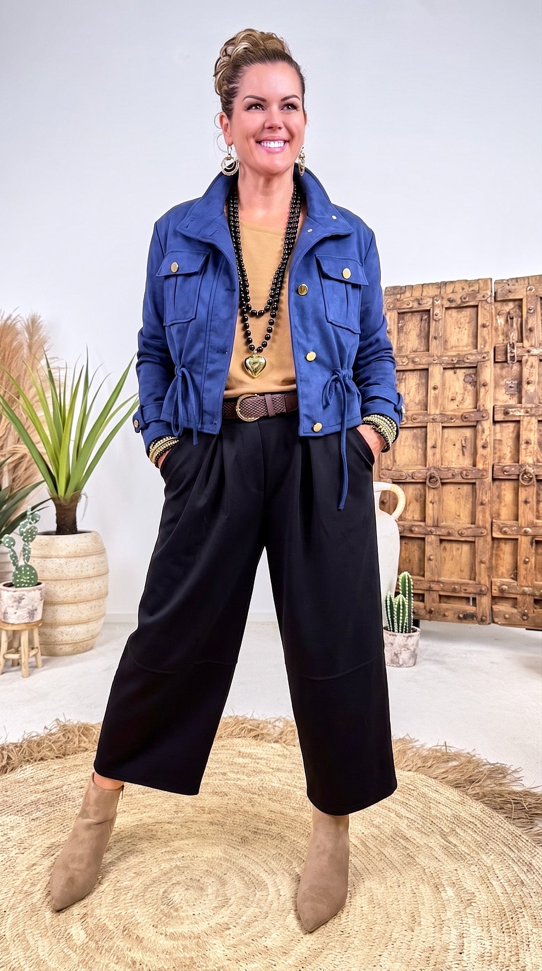 Leichte Jacke Leaf Street *Blau*