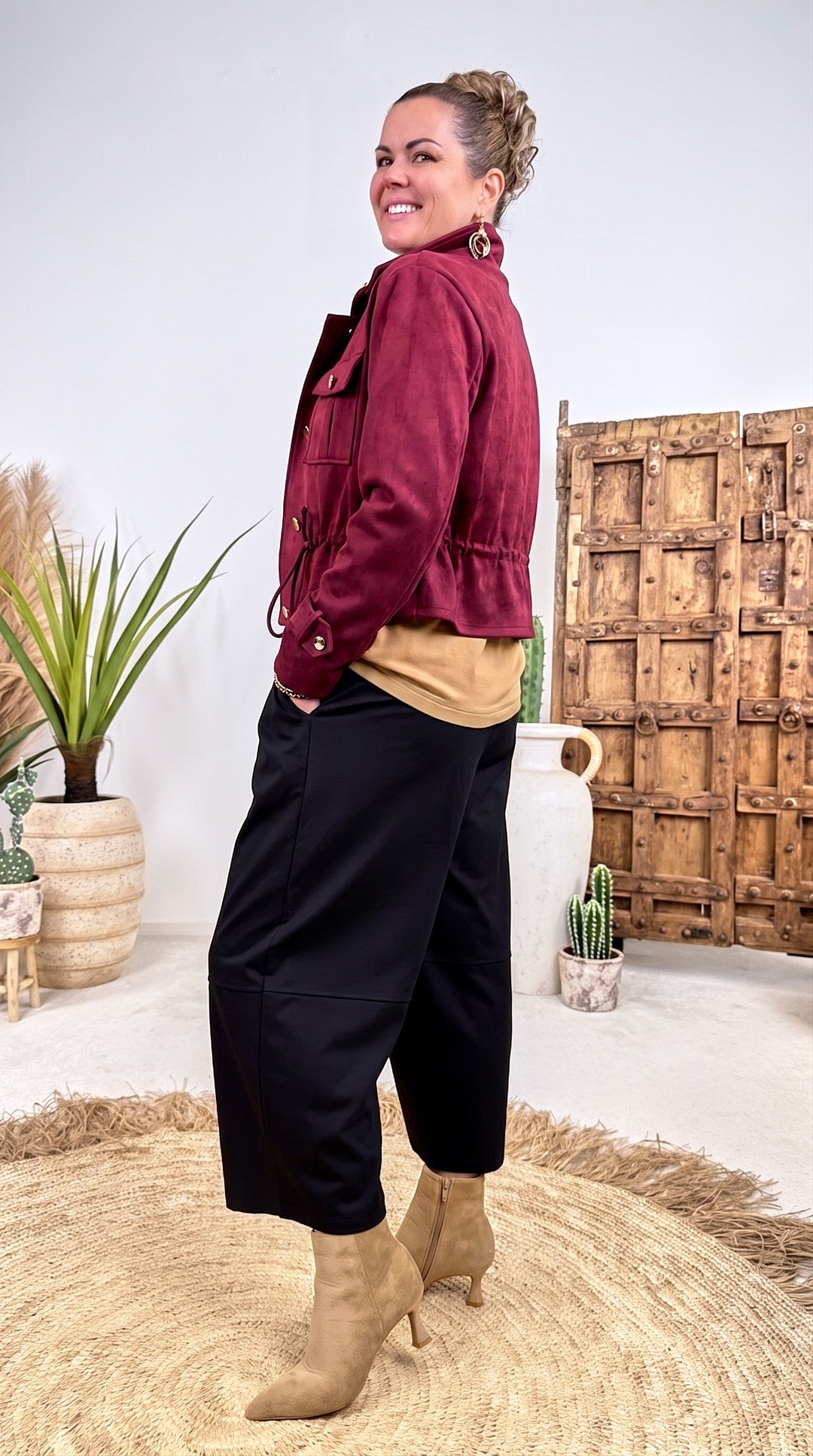 Leichte Jacke Leaf Street *Bordeaux*