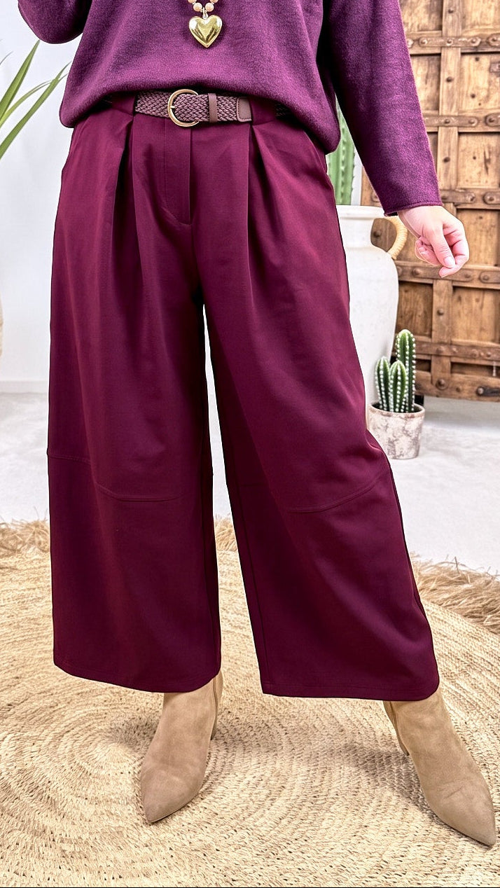 Weite Hose Alhambra *Bordeaux*