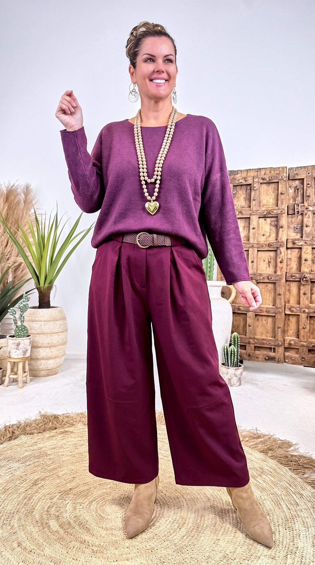 Weite Hose Alhambra *Bordeaux*
