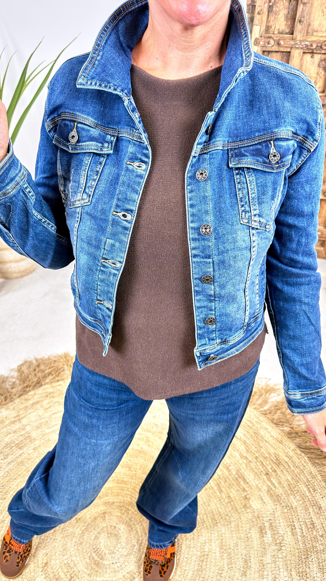 Jeansjacke Copper Rivets *Dunkelblau*