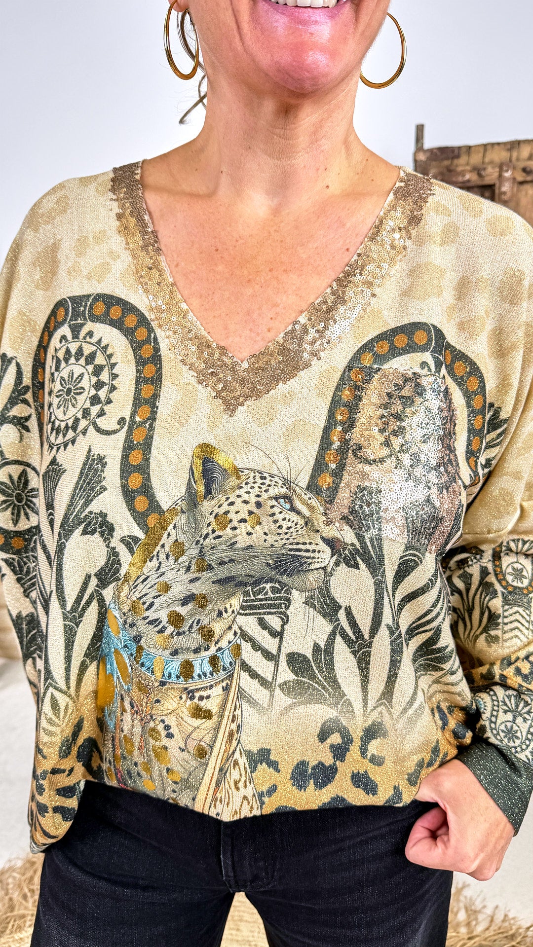 Langarmshirt Wildgold