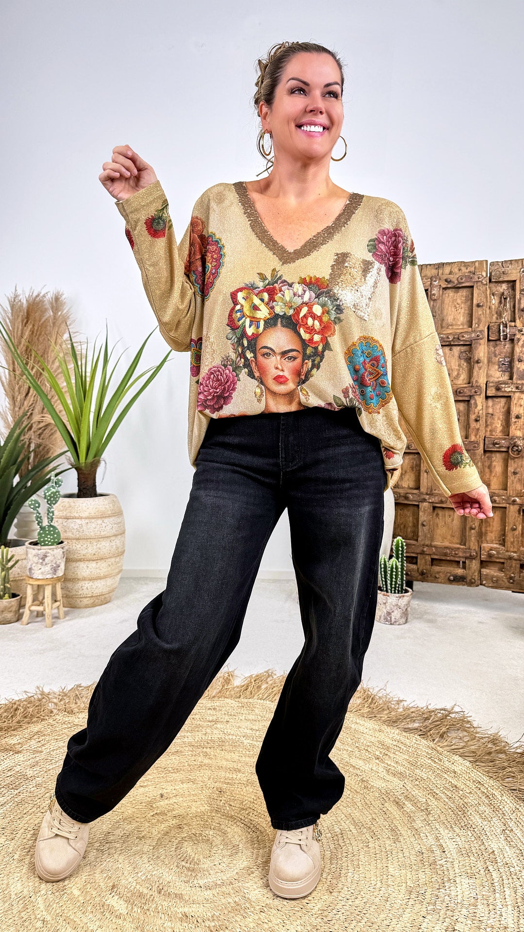 Langarmshirt Fresco Bloom