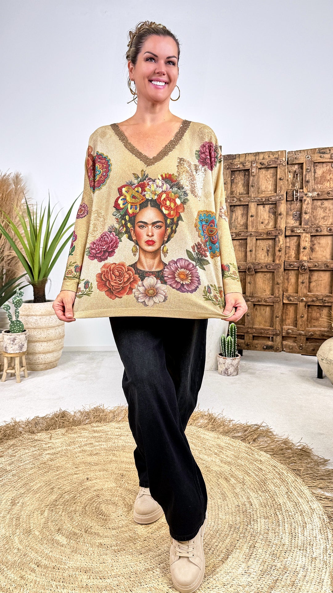 Langarmshirt Fresco Bloom