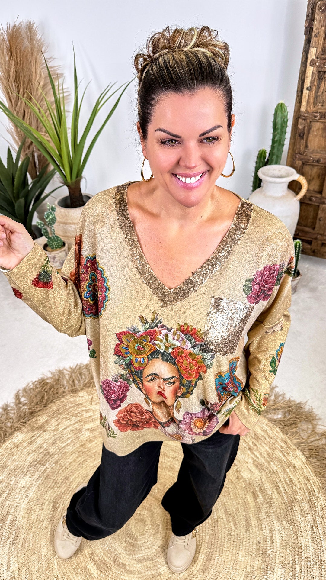 Langarmshirt Fresco Bloom