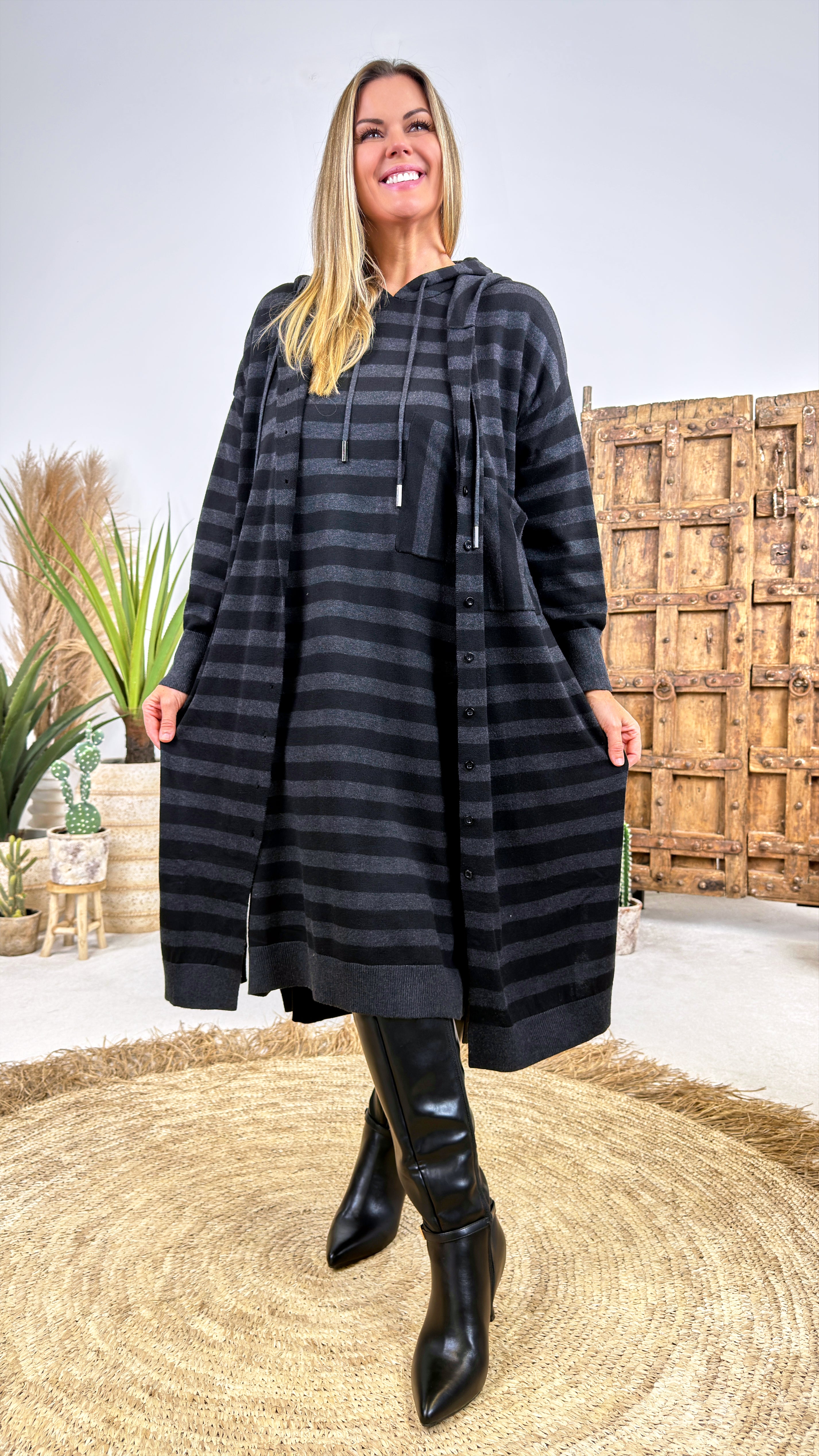 Strickkleid Arc Doux *Dunkelgrau*