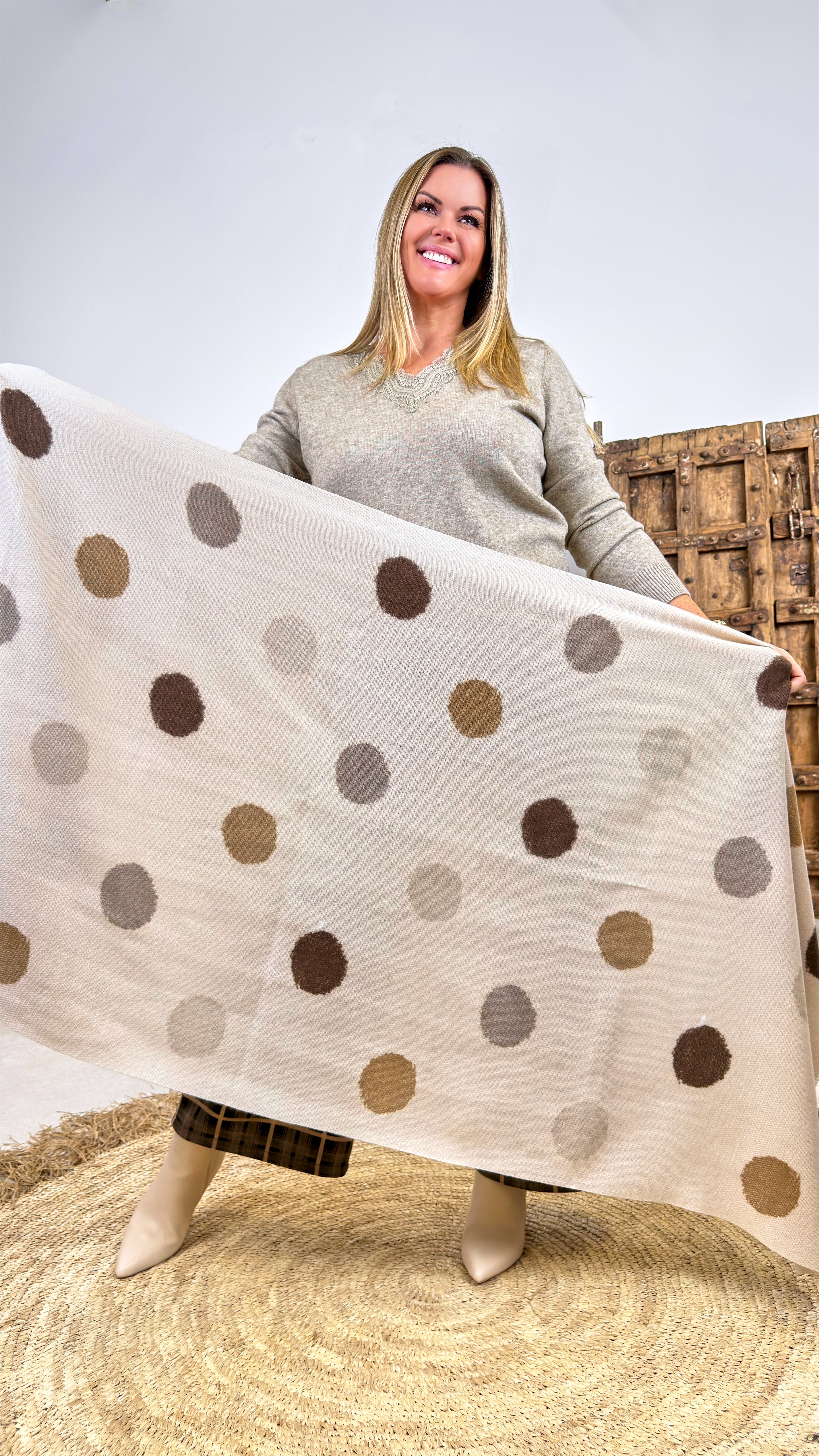 Schal Driftwood Dots *Beige*