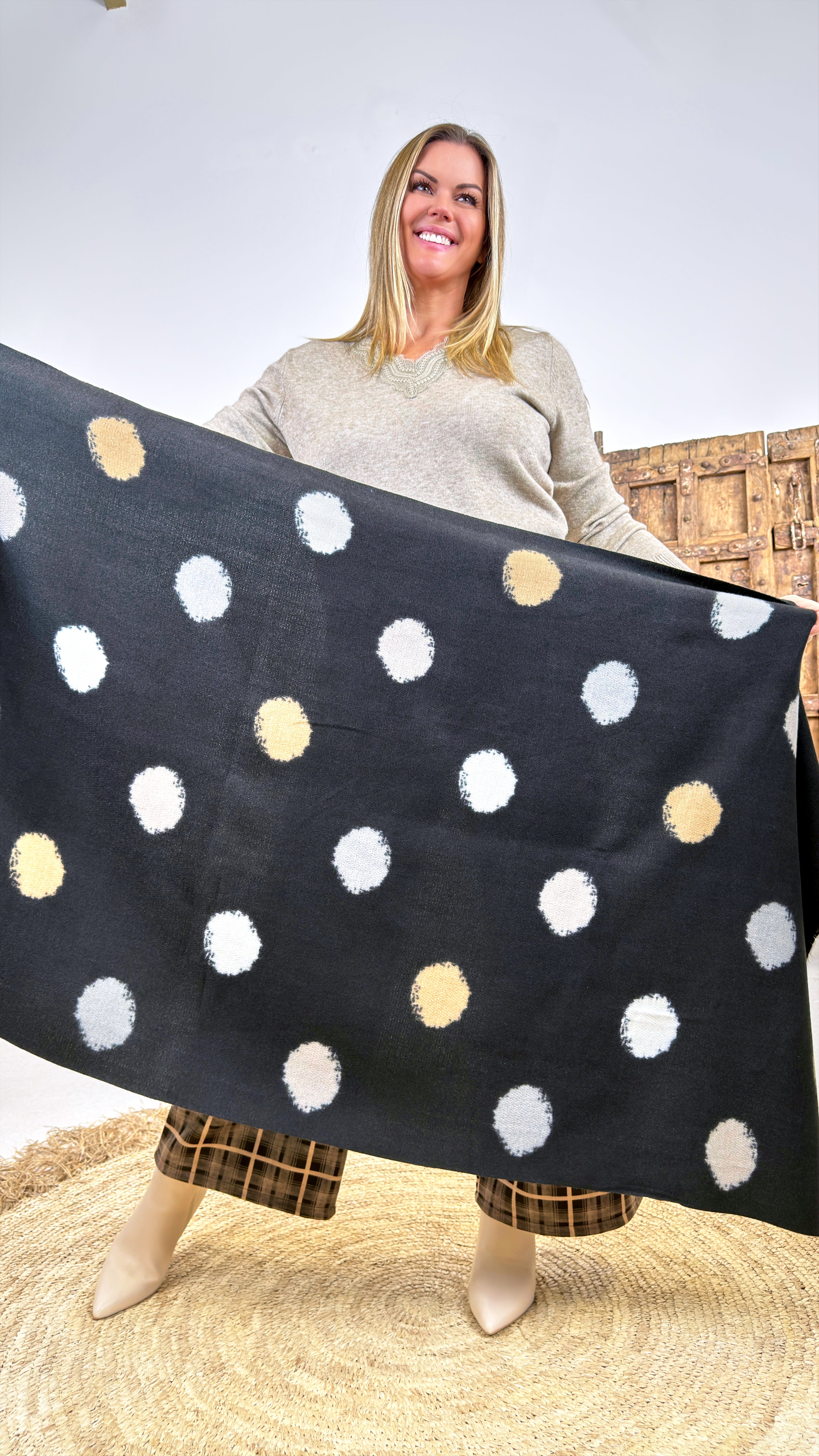 Schal Driftwood Dots *Schwarz*