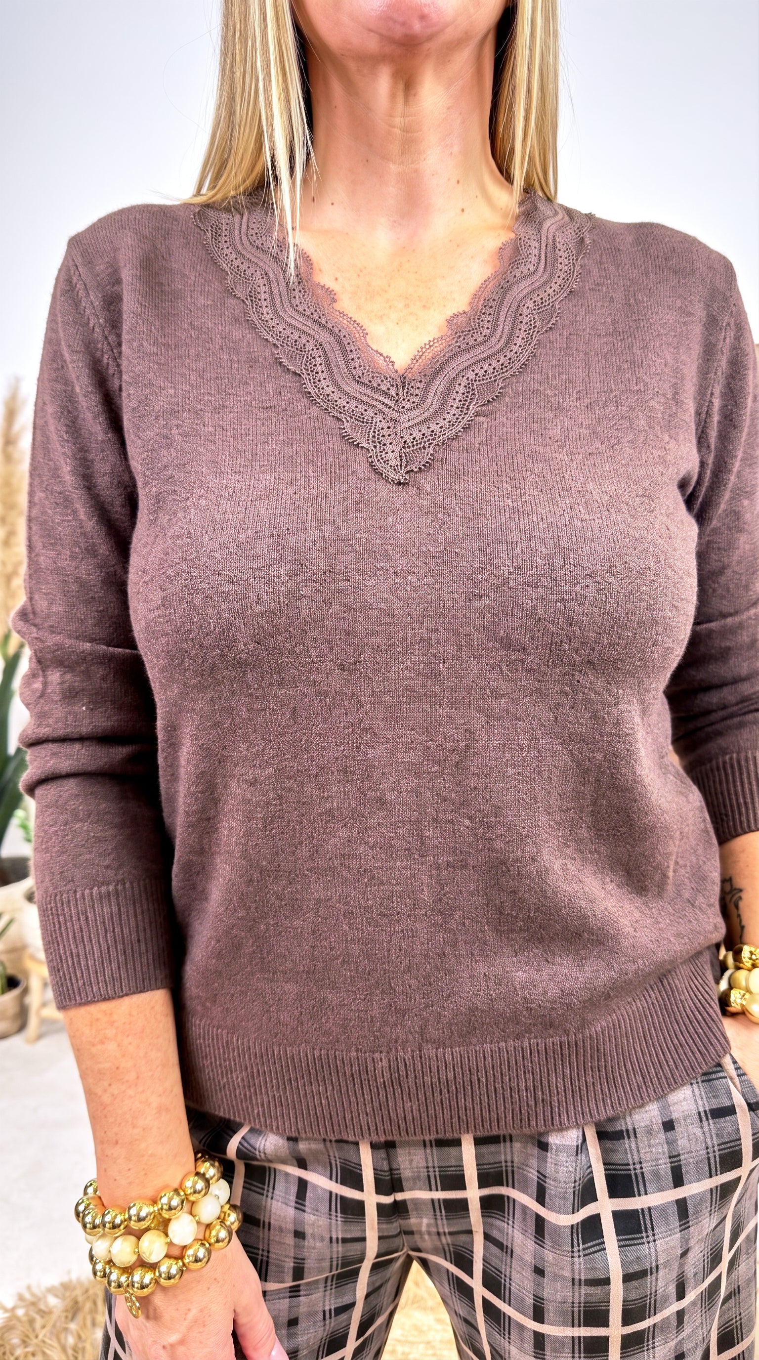 Strickpullover Filigrana *Schoko*