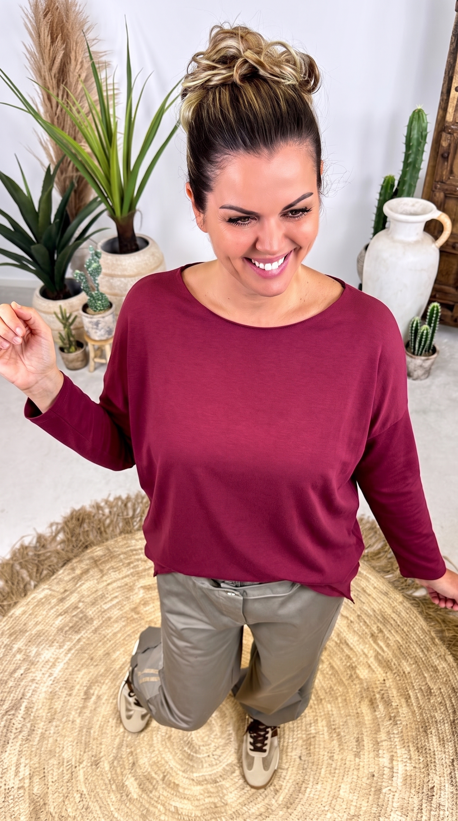 Langarmshirt Dusk Shore *Bordeaux*