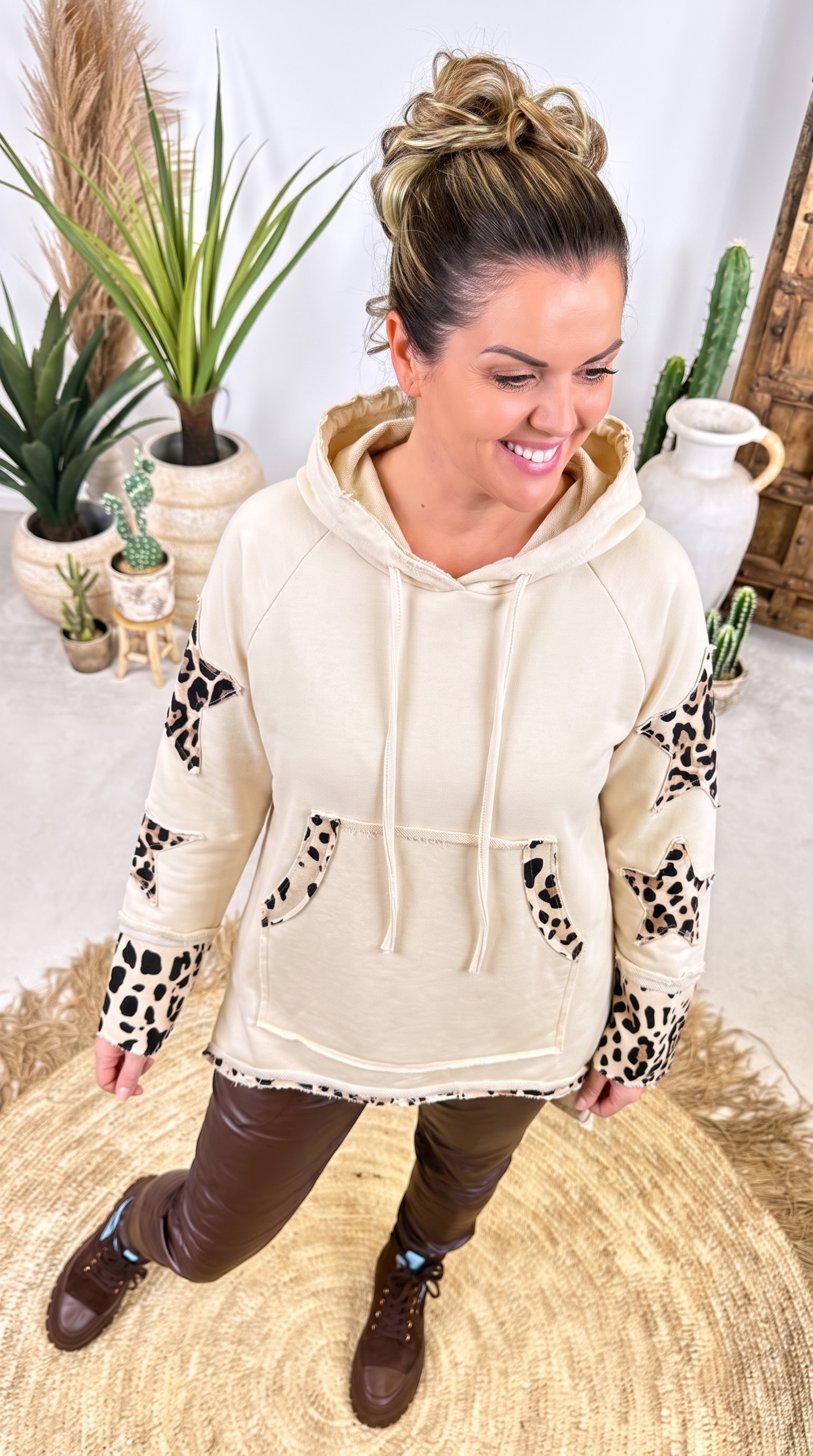 Long-Hoodie Sonett *Creme*